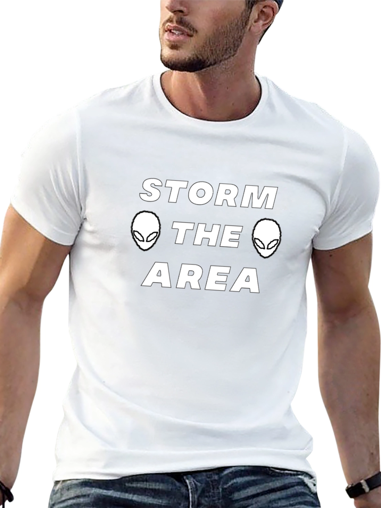 Storm the Area Alien Graphic Tee