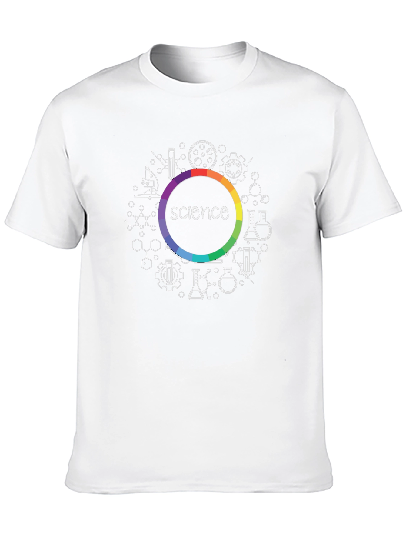 Science T-Shirt - Rainbow Circle Design