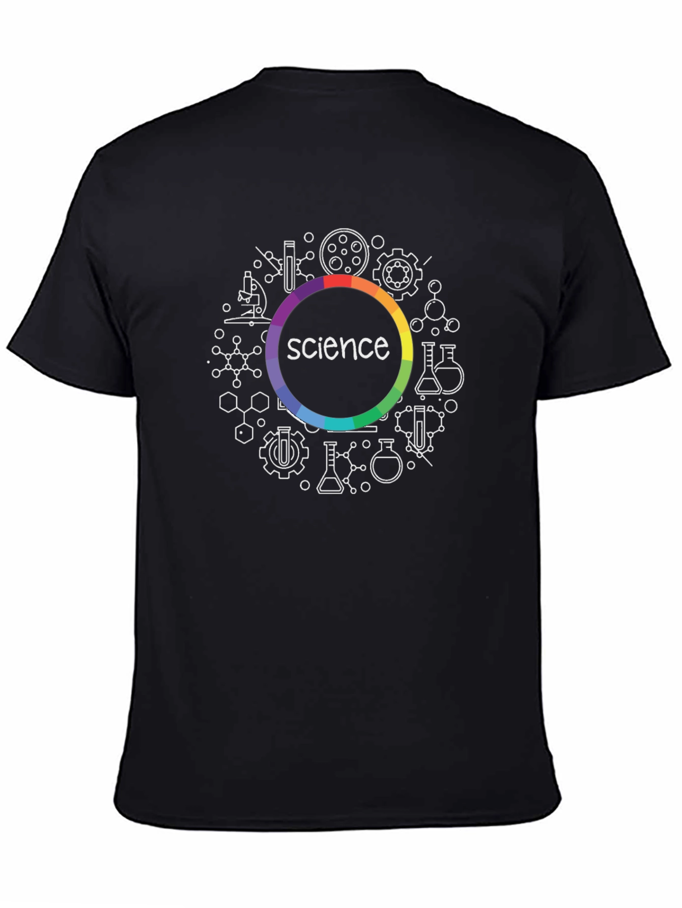 Science T-Shirt - Rainbow Circle Design