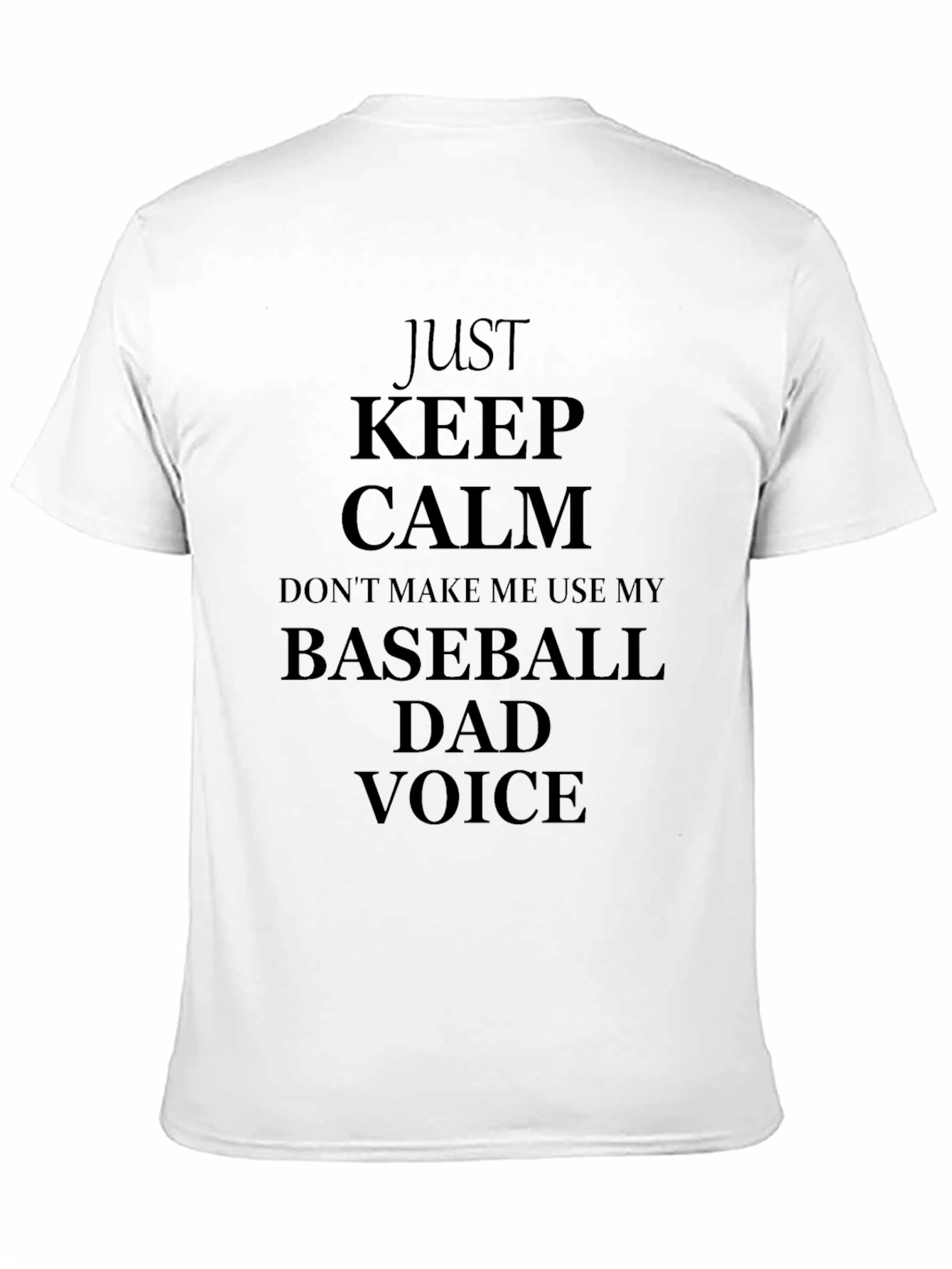 Baseball Dad Voice Graphic Tee - Humor T-Shirt