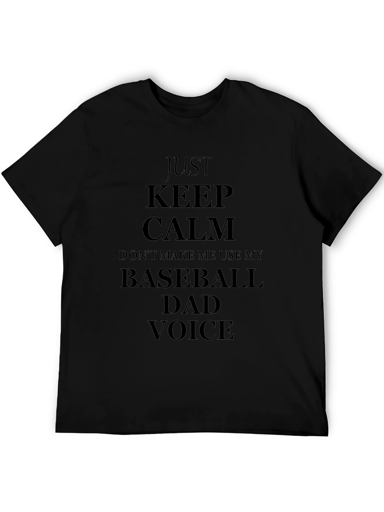 Baseball Dad Voice Graphic Tee - Humor T-Shirt