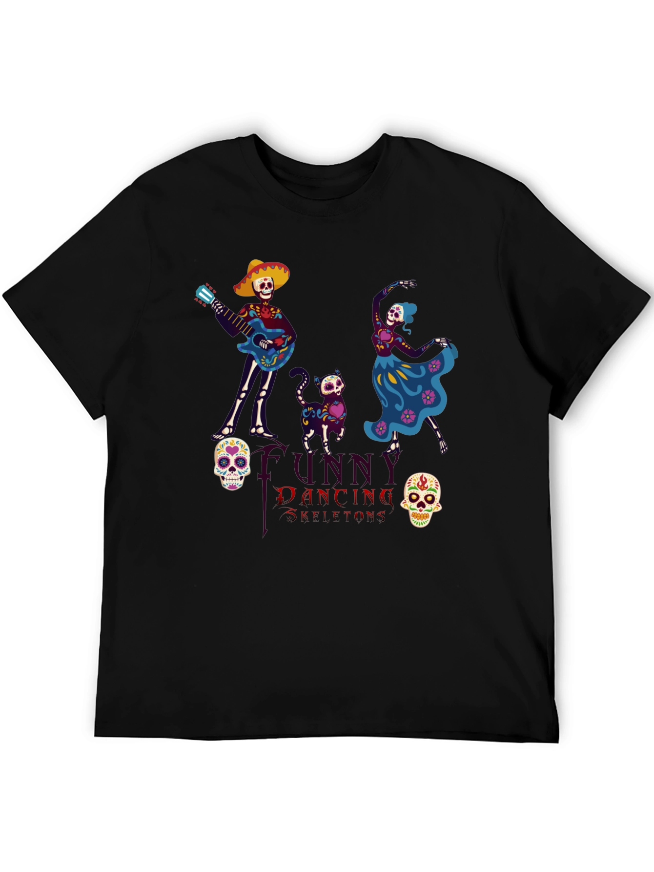 Dancing Skeleton T-Shirt - Day of the Dead