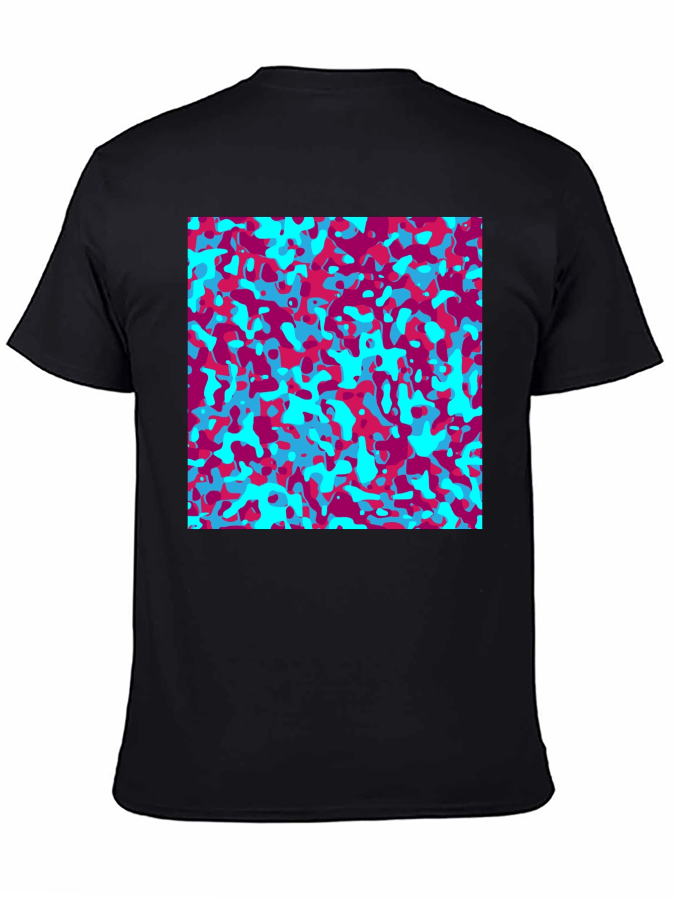 Abstract Camo Print T-Shirt - Stylish Graphic Tee