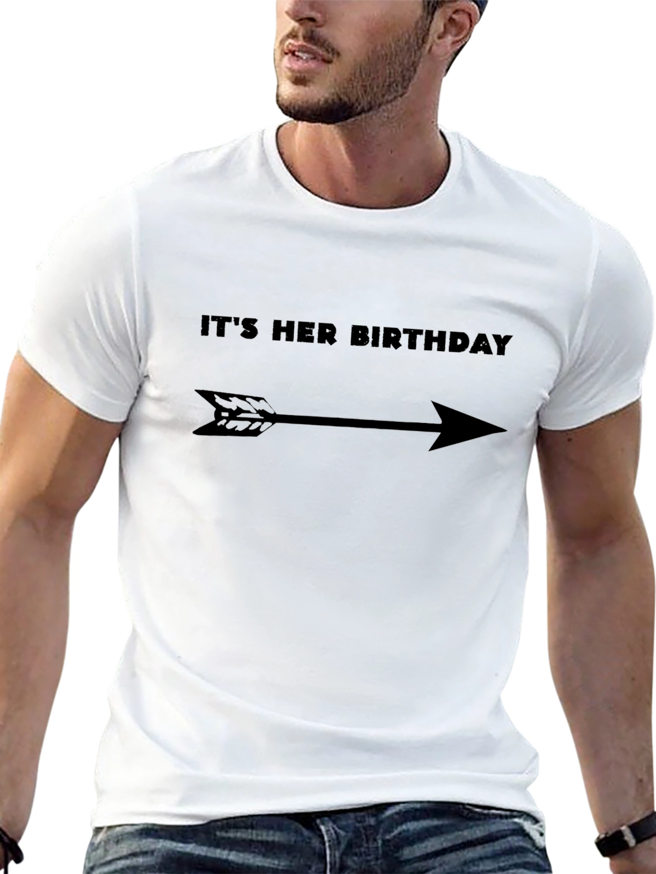 Its Her Birthday Arrow T-Shirt - Novelty Gift
