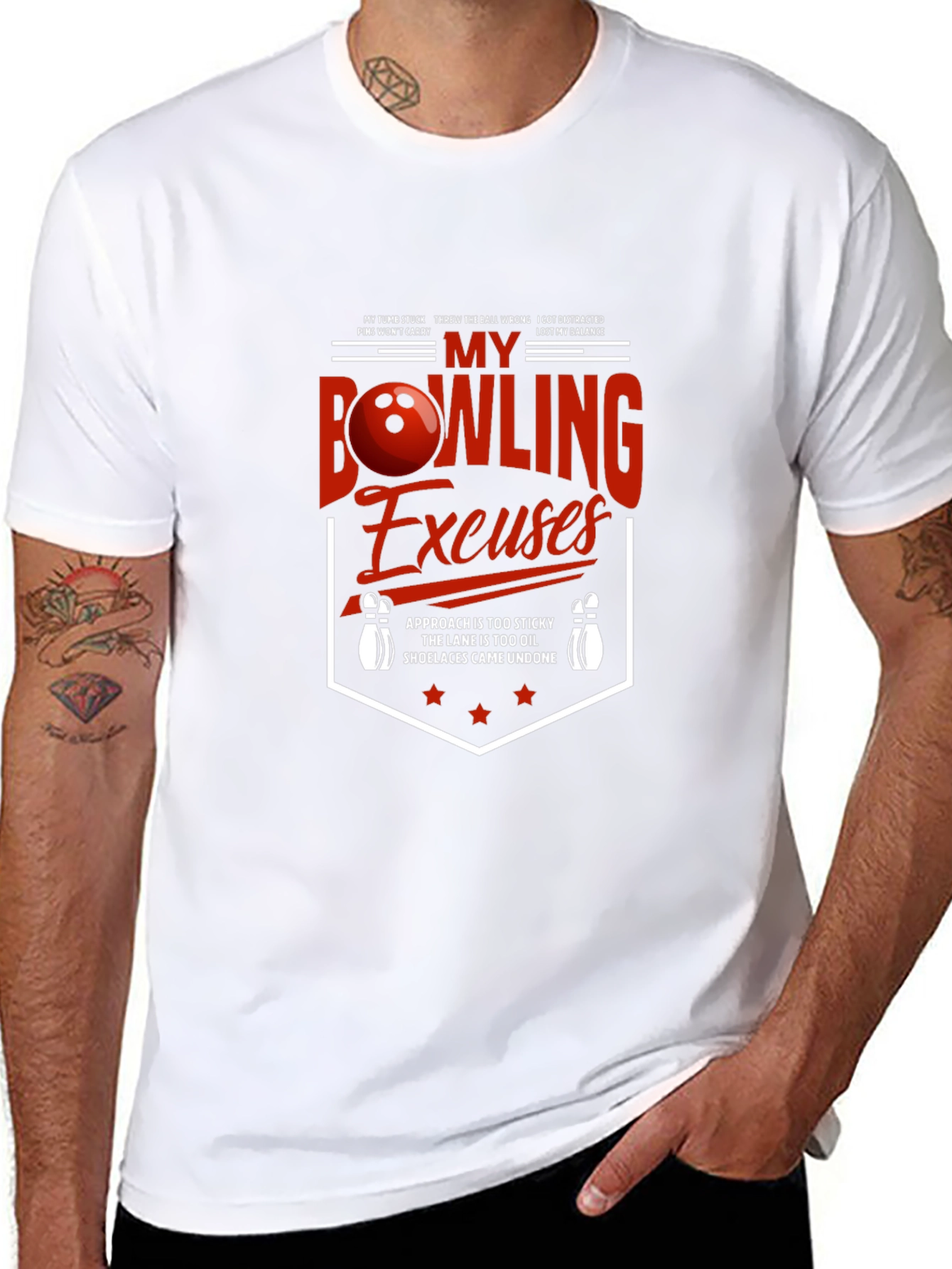 Funny Bowling Excuses T-Shirt