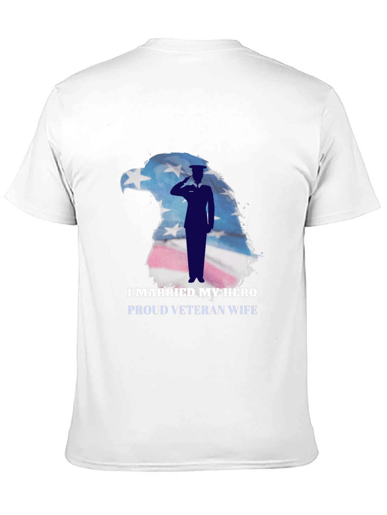 I Married My Hero Veteran Wife Graphic T-Shirt