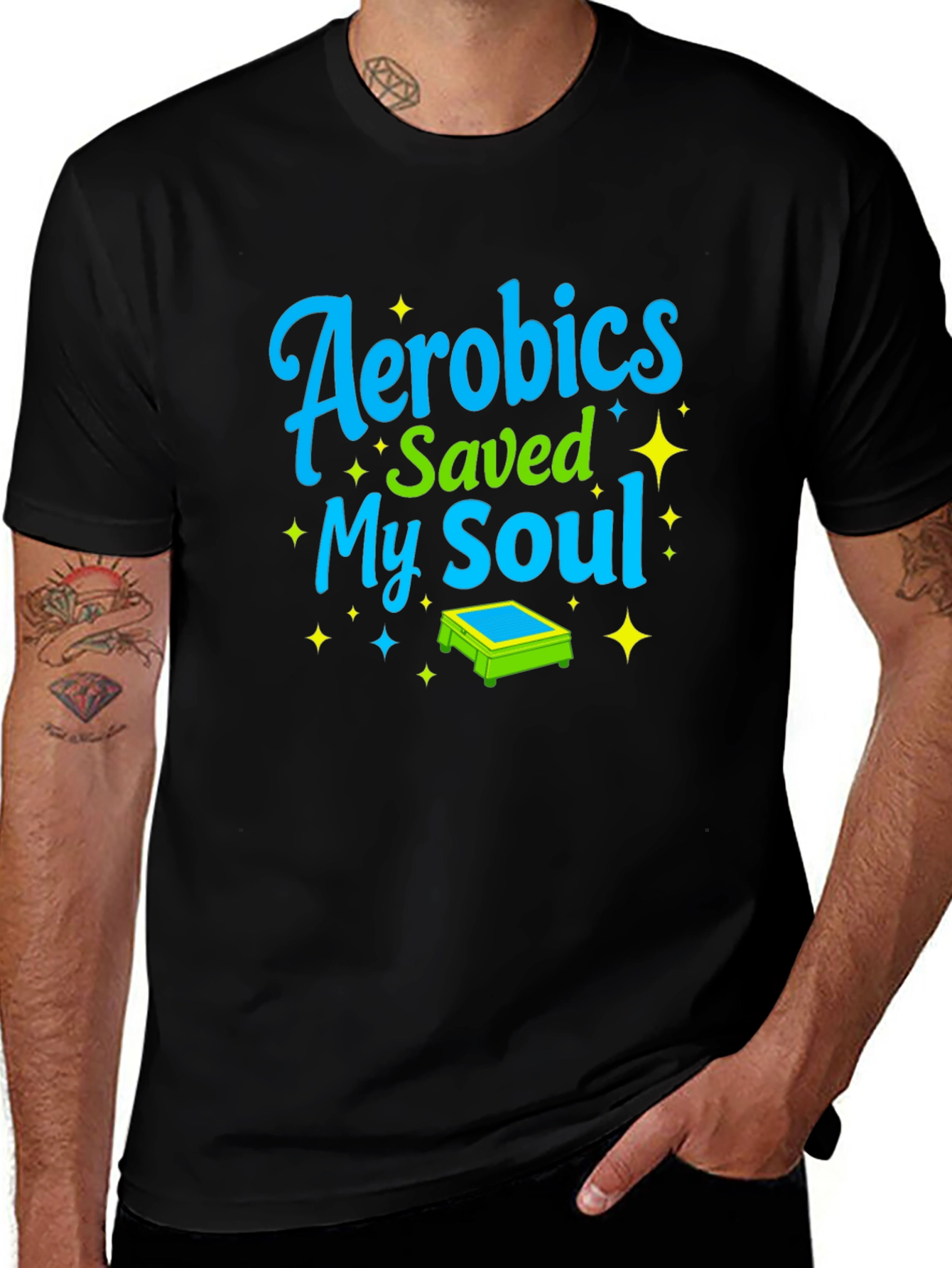 Aerobics Saved My Soul Graphic Tee