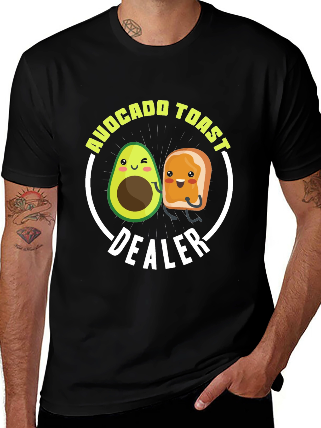 Avocado Toast Dealer Funny Graphic T-Shirt