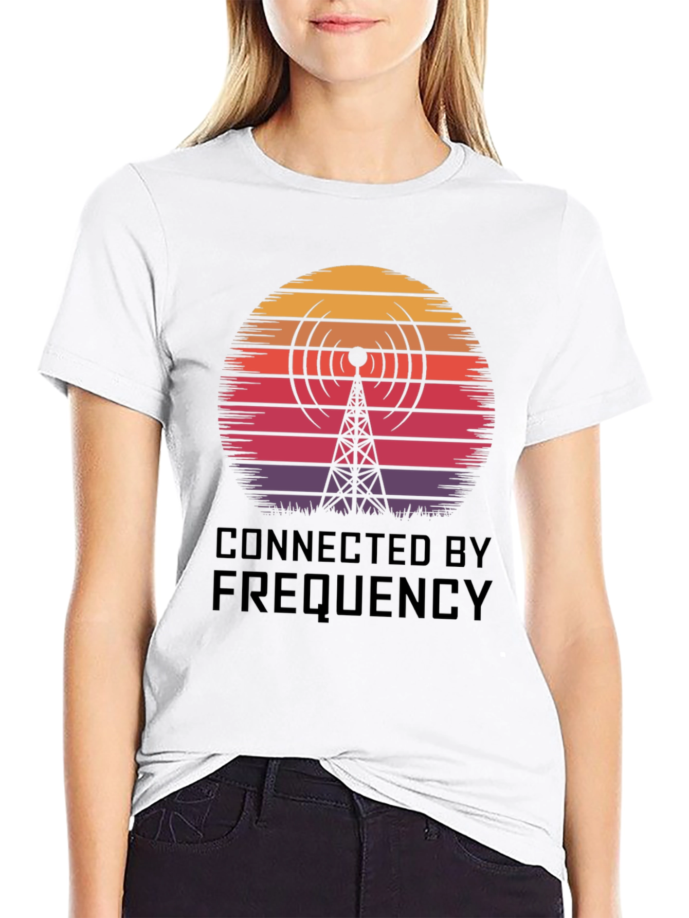 Connected by Frequency Graphic Tee