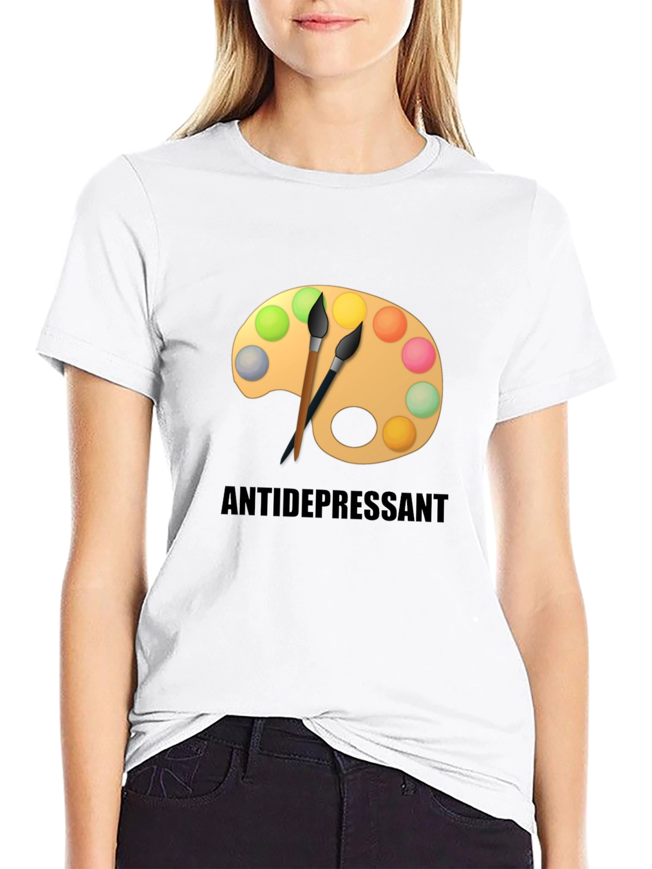 Antidepressant Artist Palette Graphic T-Shirt