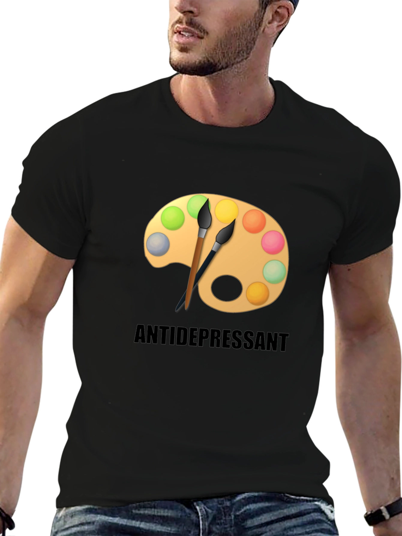 Antidepressant Artist Palette Graphic T-Shirt