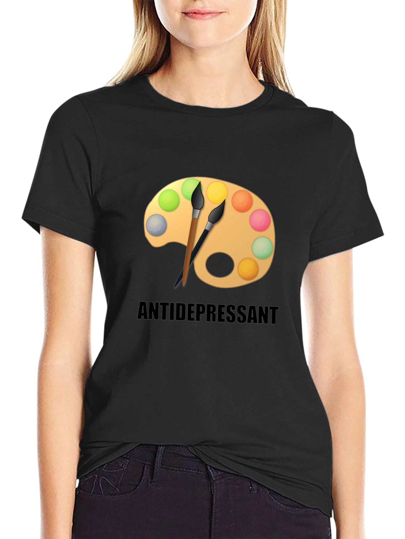 Antidepressant Artist Palette Graphic T-Shirt