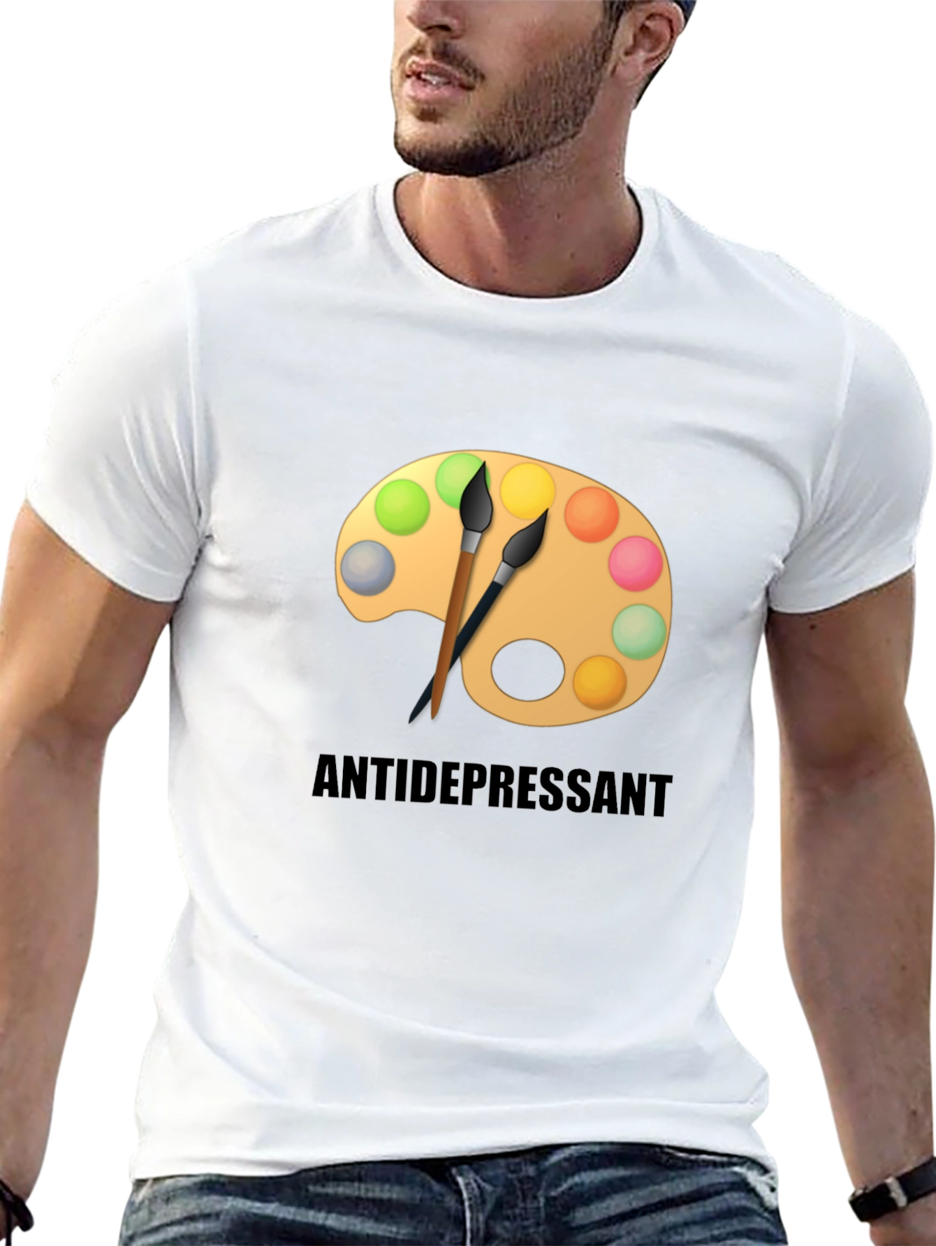 Antidepressant Artist Palette Graphic T-Shirt