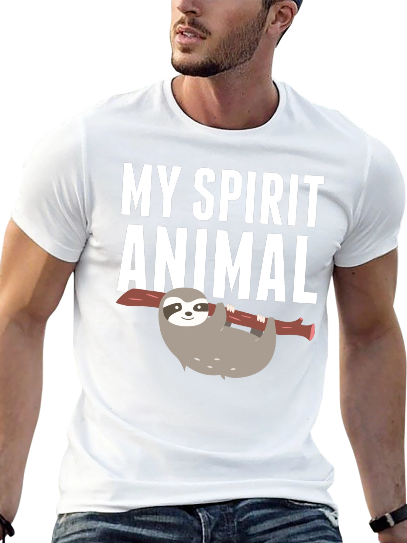 My Spirit Animal Sloth Graphic T-Shirt
