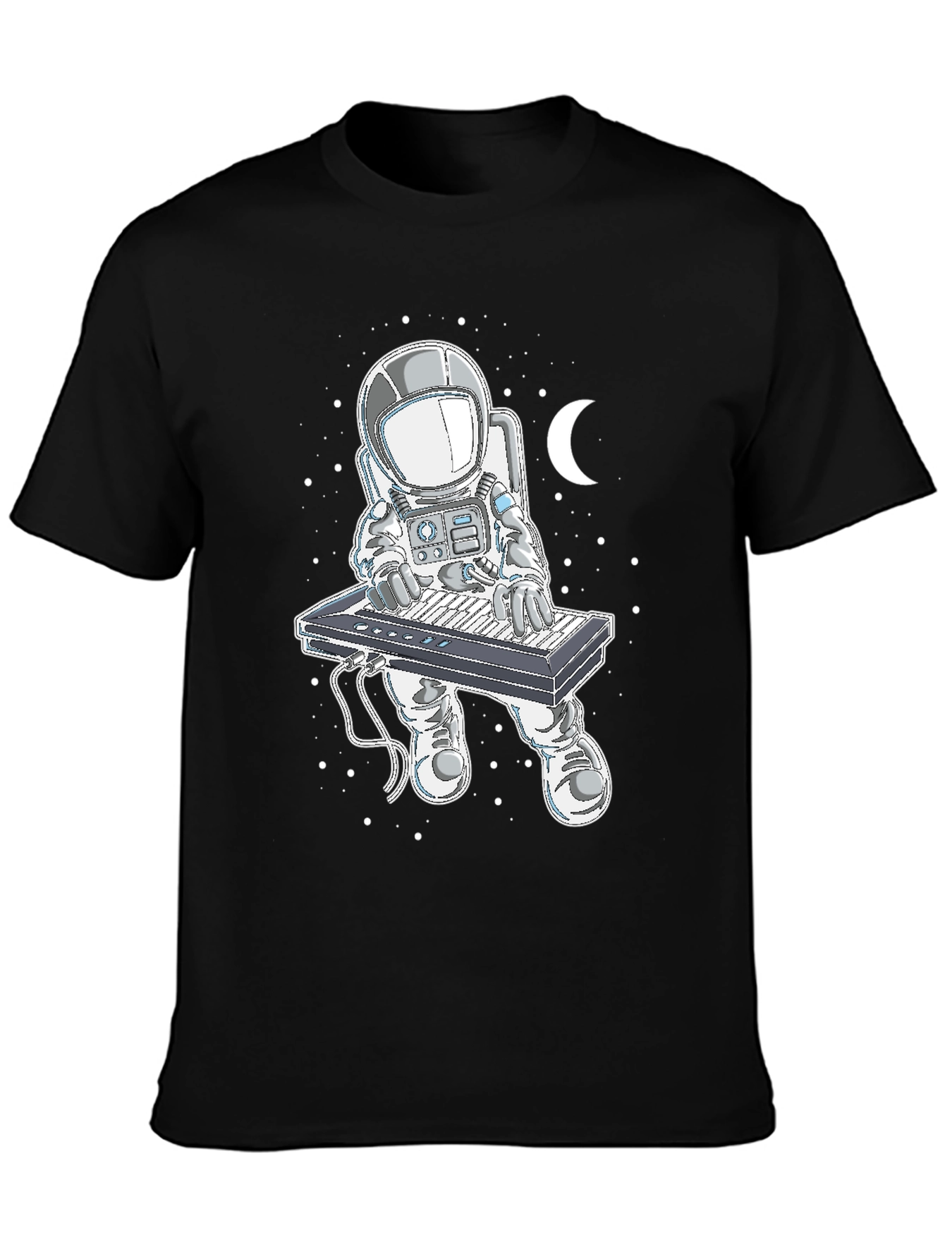 Astronaut Keyboard Player Graphic T-Shirt