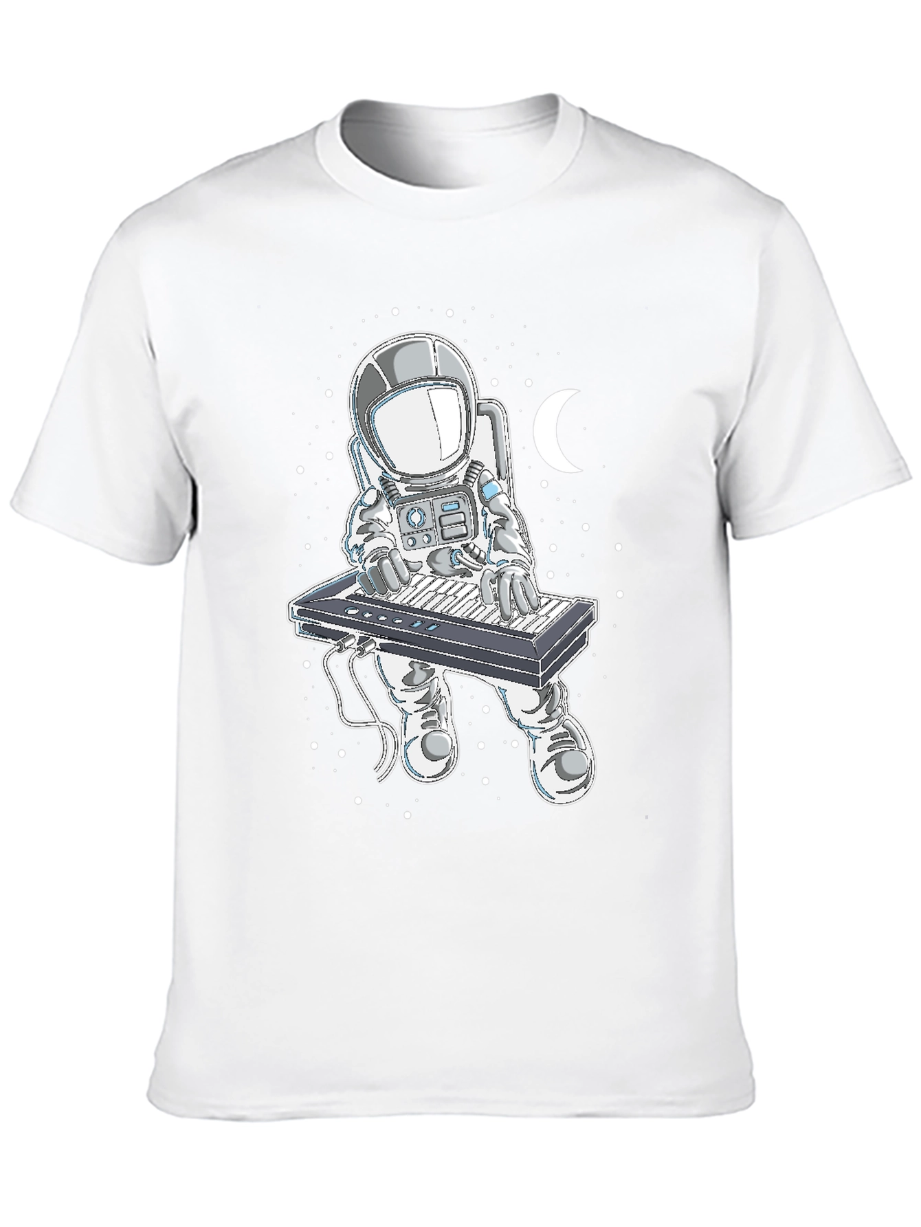 Astronaut Keyboard Player Graphic T-Shirt