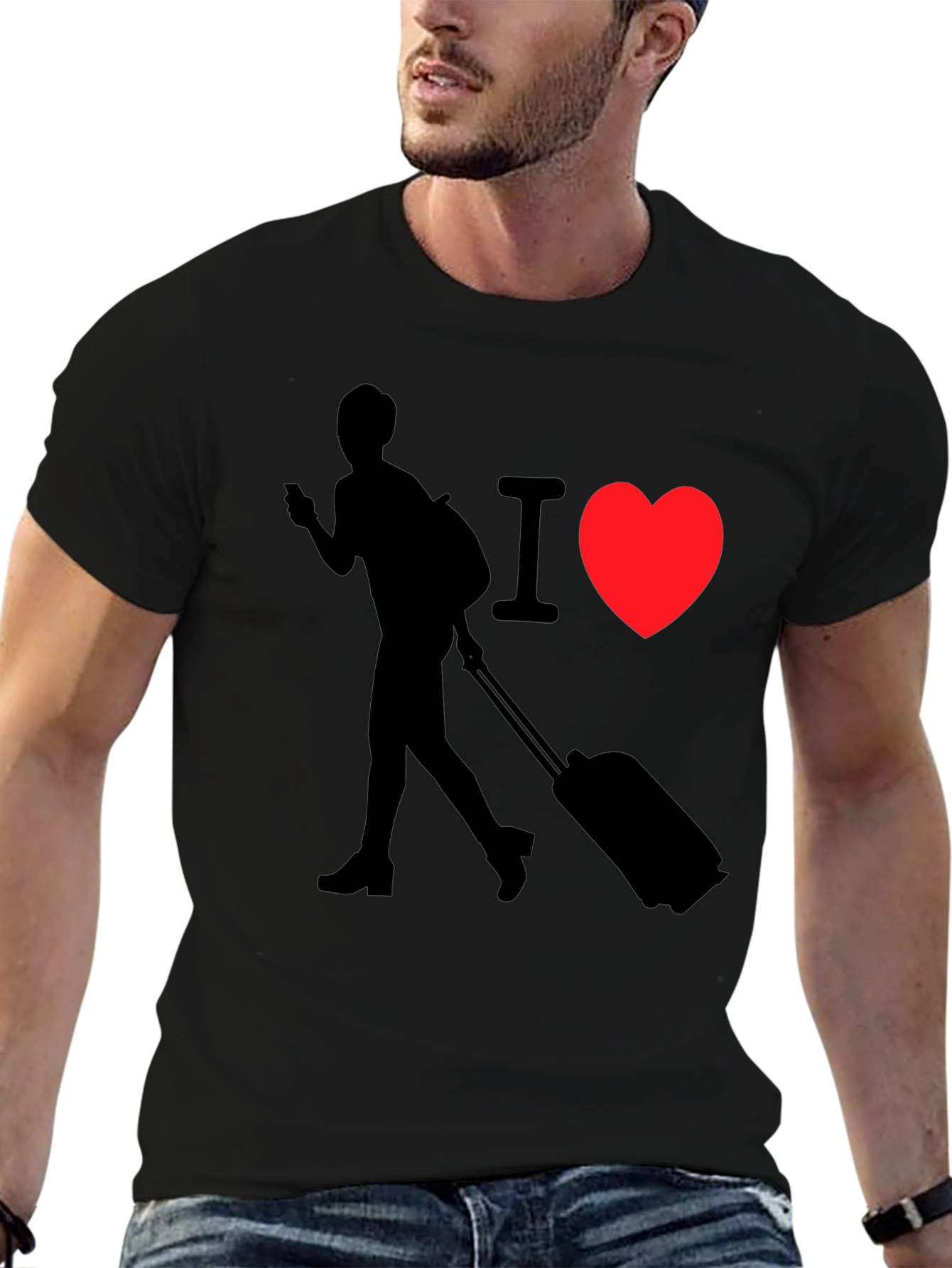I Love Travel T-Shirt - Traveler Design