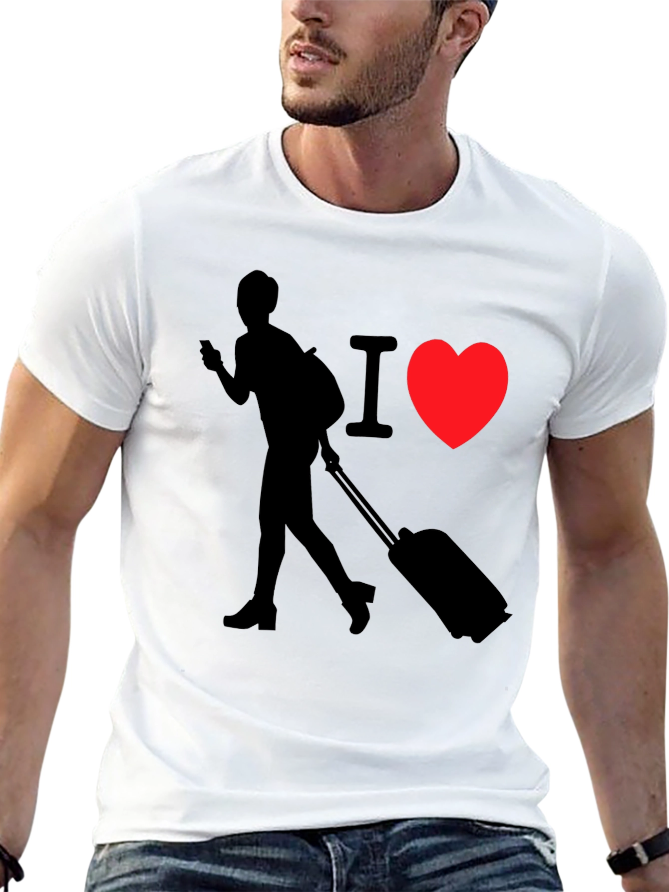 I Love Travel T-Shirt - Traveler Design