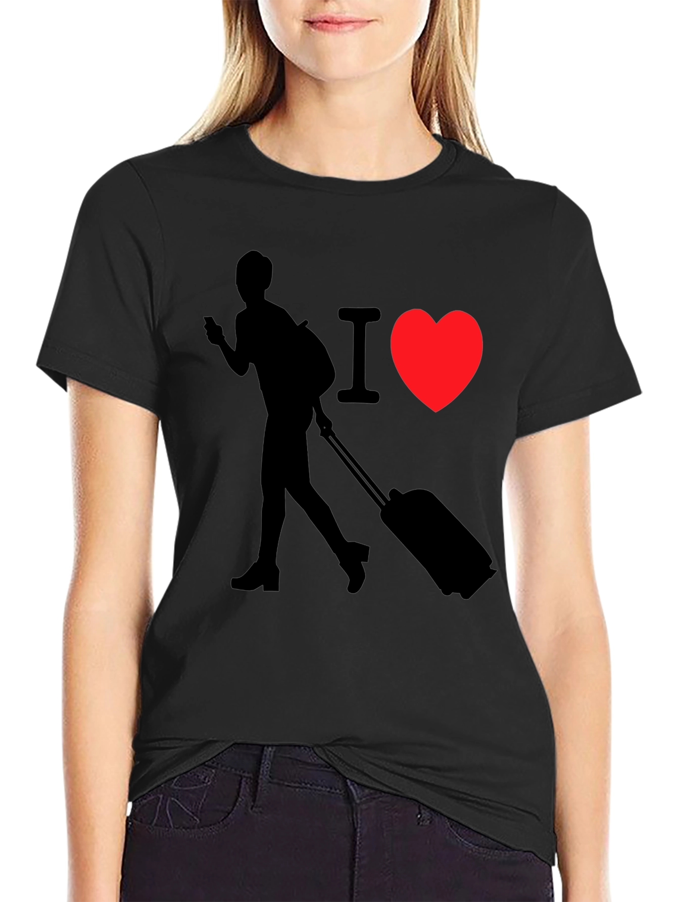 I Love Travel T-Shirt - Traveler Design