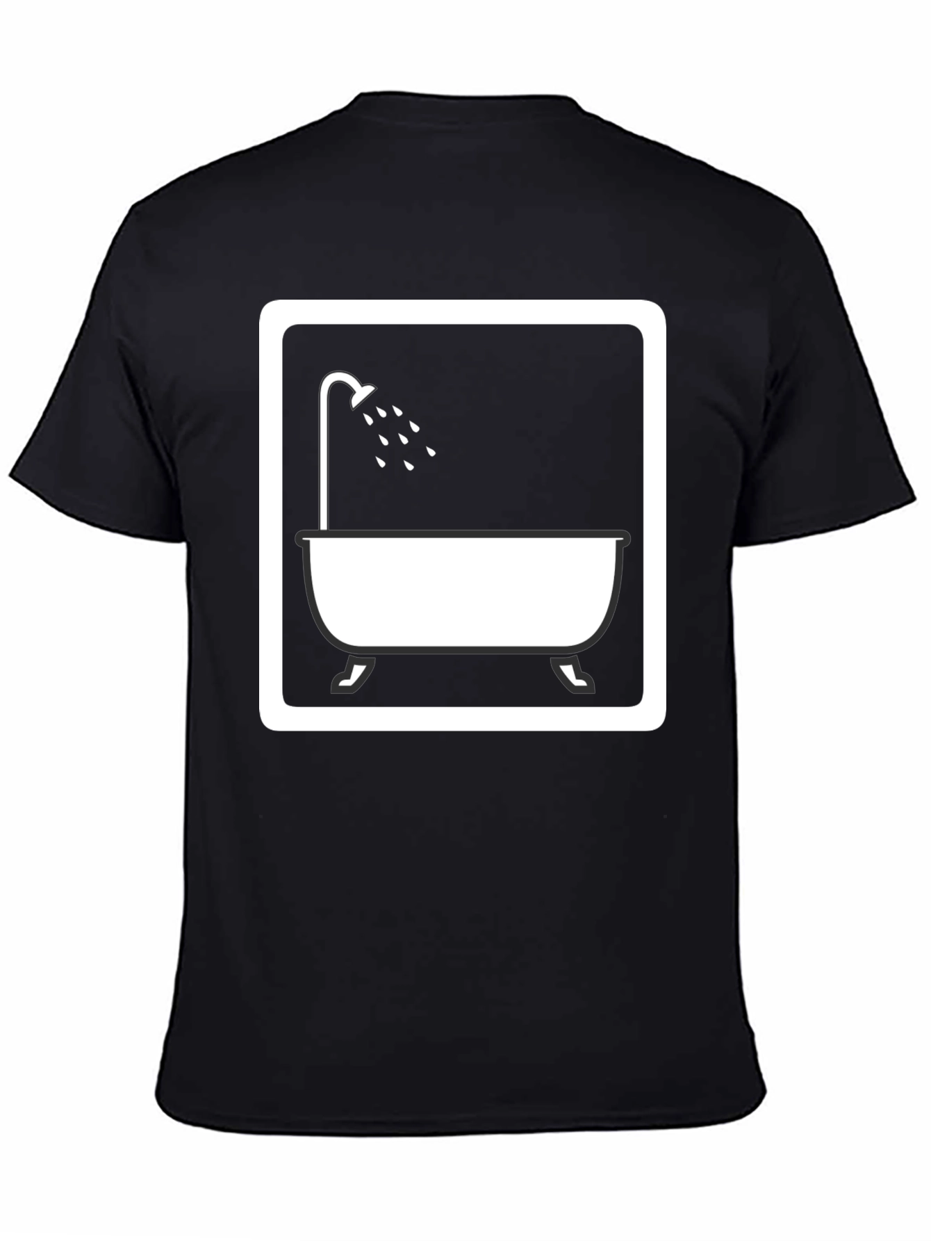Shower Time Graphic Tee - Unisex Black T-Shirt