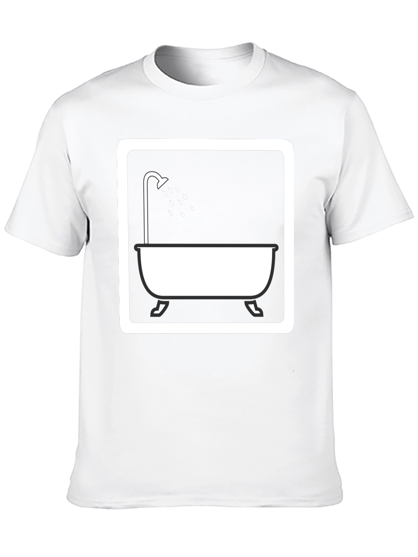 Shower Time Graphic Tee - Unisex Black T-Shirt