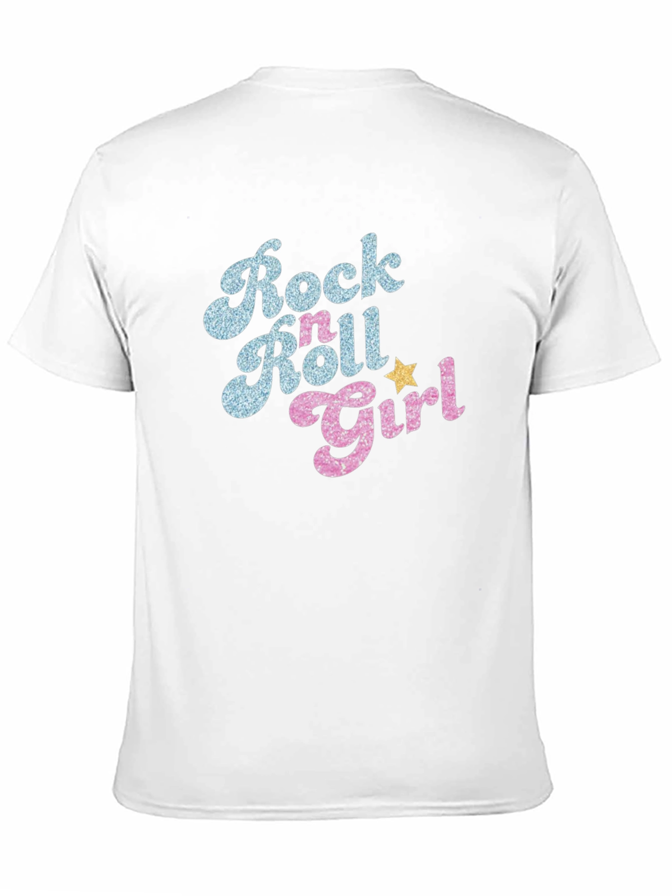 Rock n Roll Girl Black T-Shirt - Retro Style
