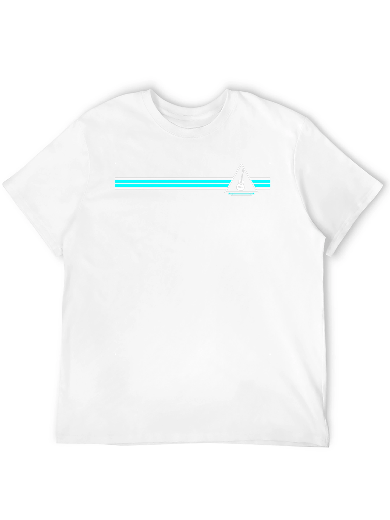 Guitar Graphic Tee - Stylish Black Cotton T-Shirt
