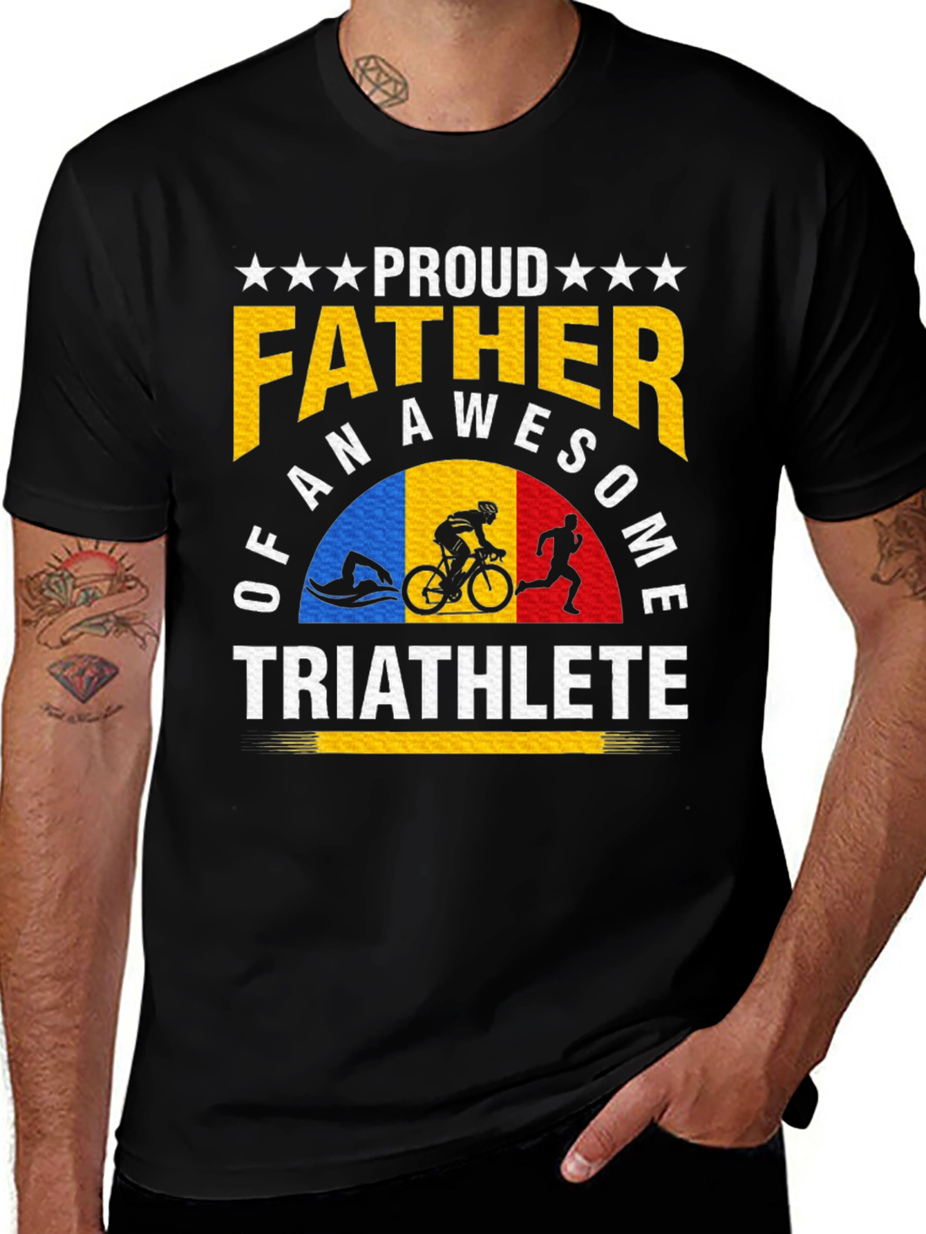 Proud Father of an Awesome Triathlete T-Shirt