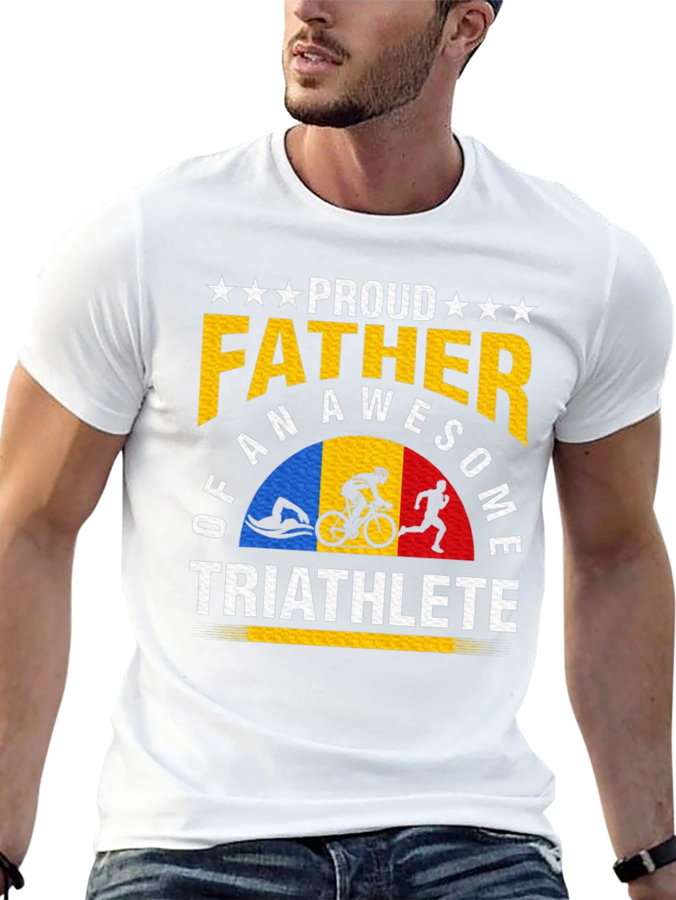 Proud Father of an Awesome Triathlete T-Shirt