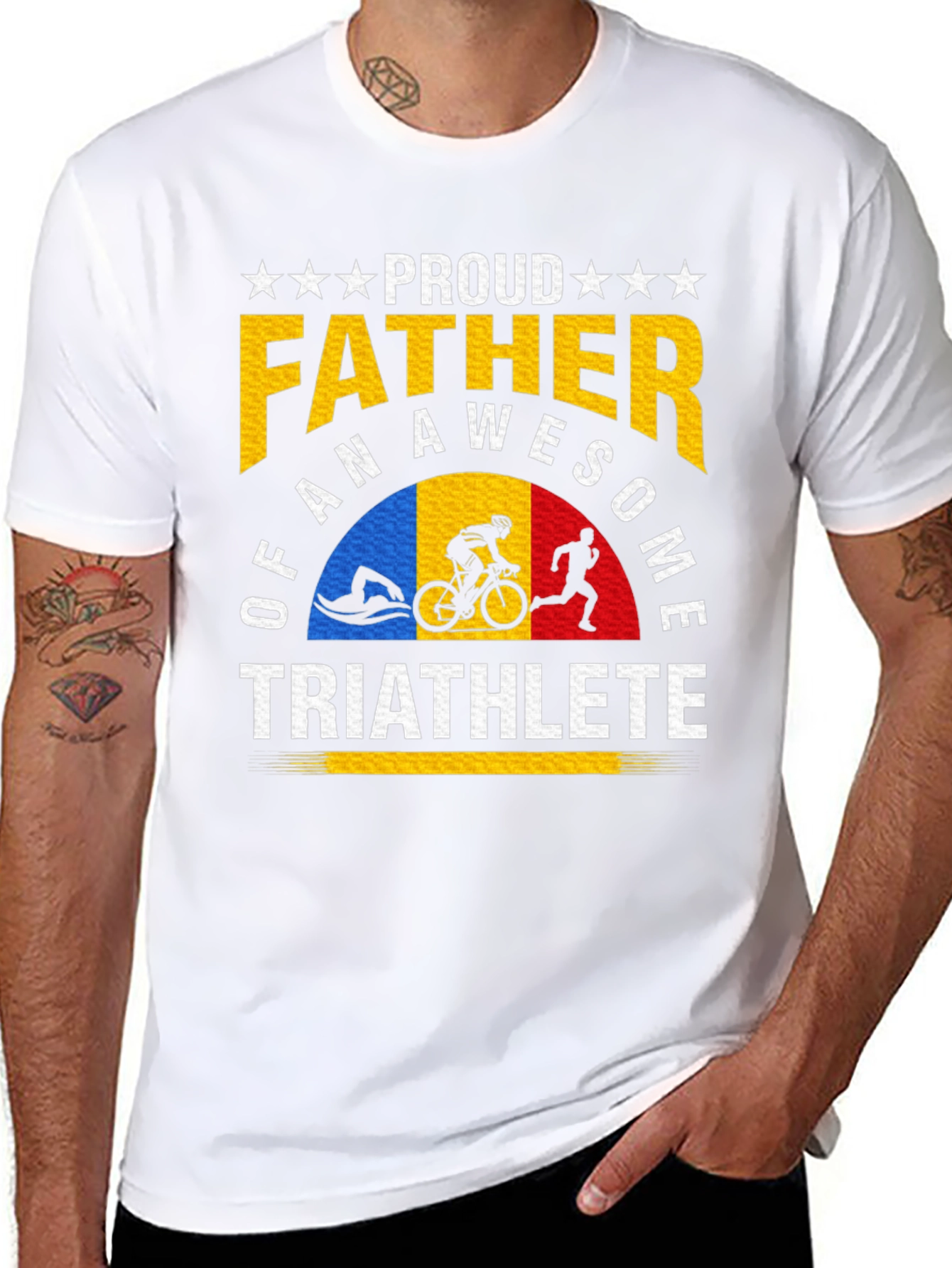 Proud Father of an Awesome Triathlete T-Shirt