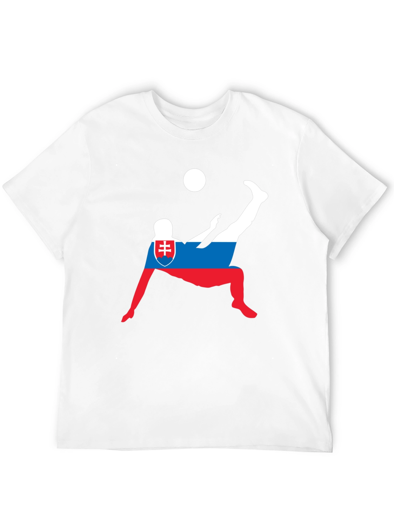 Slovakia Soccer T-Shirt: Flag Football Player