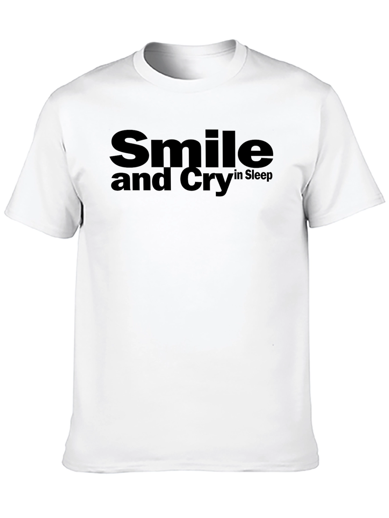 Smile and Cry in Sleep Black Tee