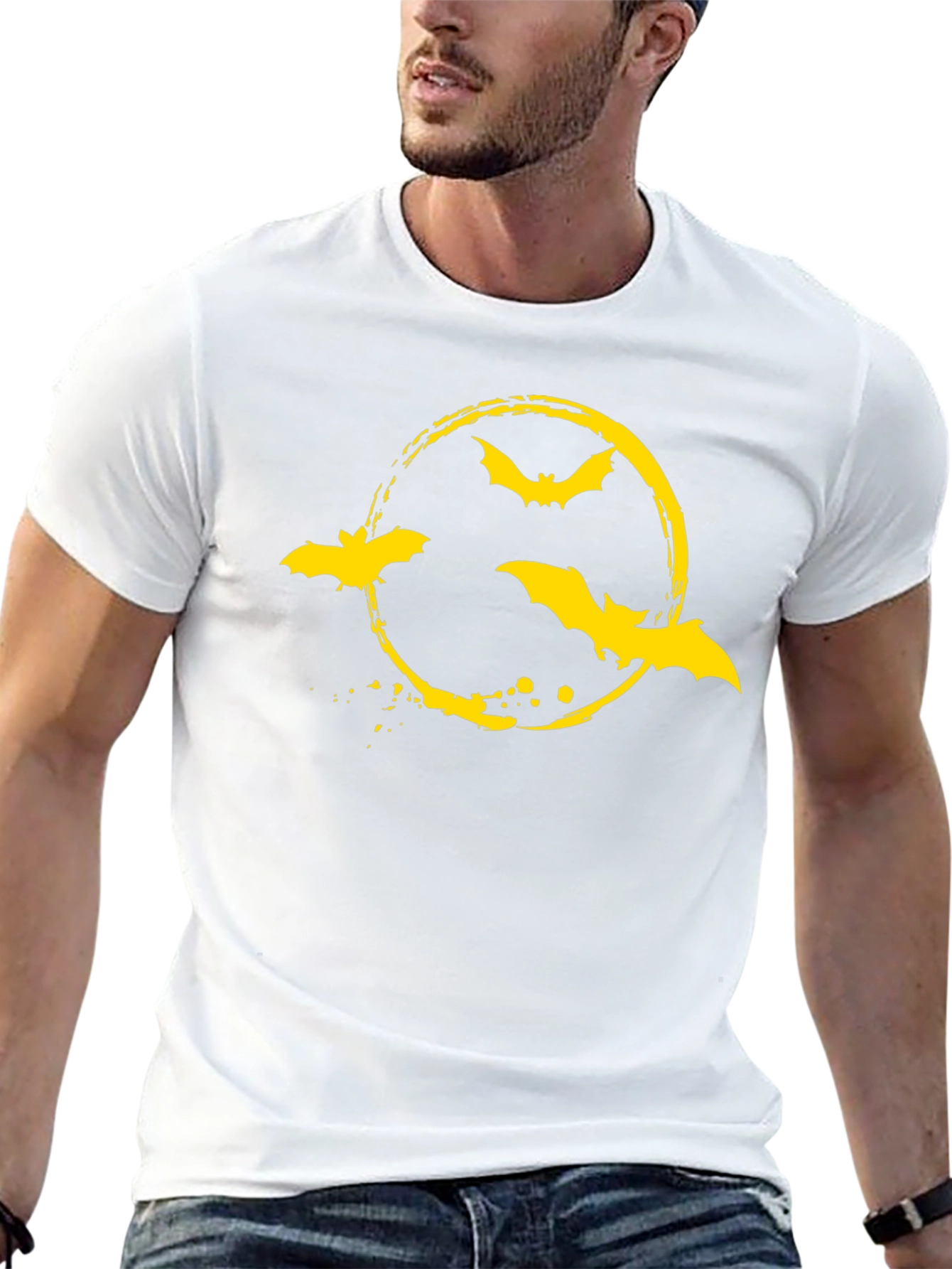 Bat Symbol Graphic Tee - Halloween T-Shirt