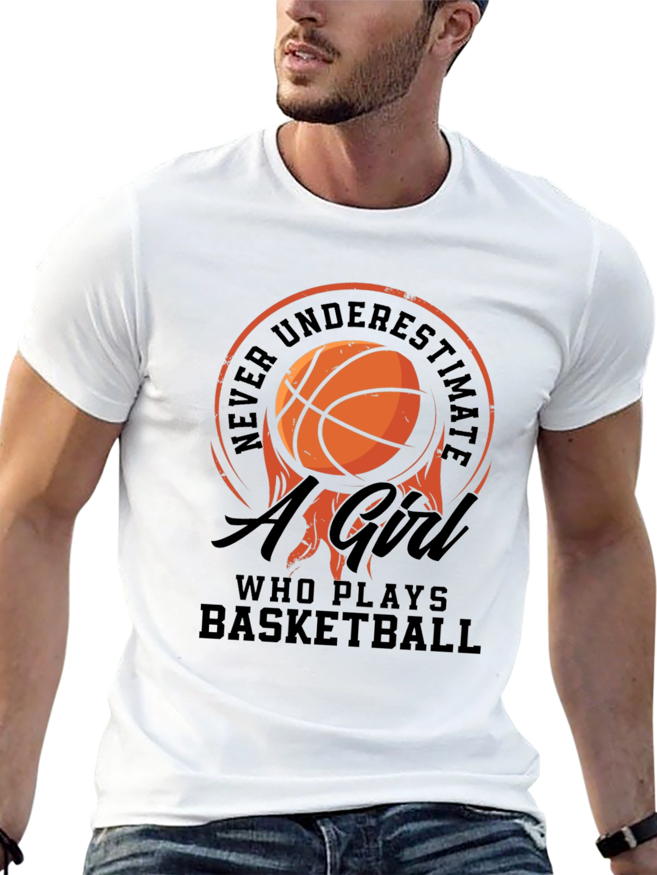 Basketball Girl T-Shirt: Never Underestimate