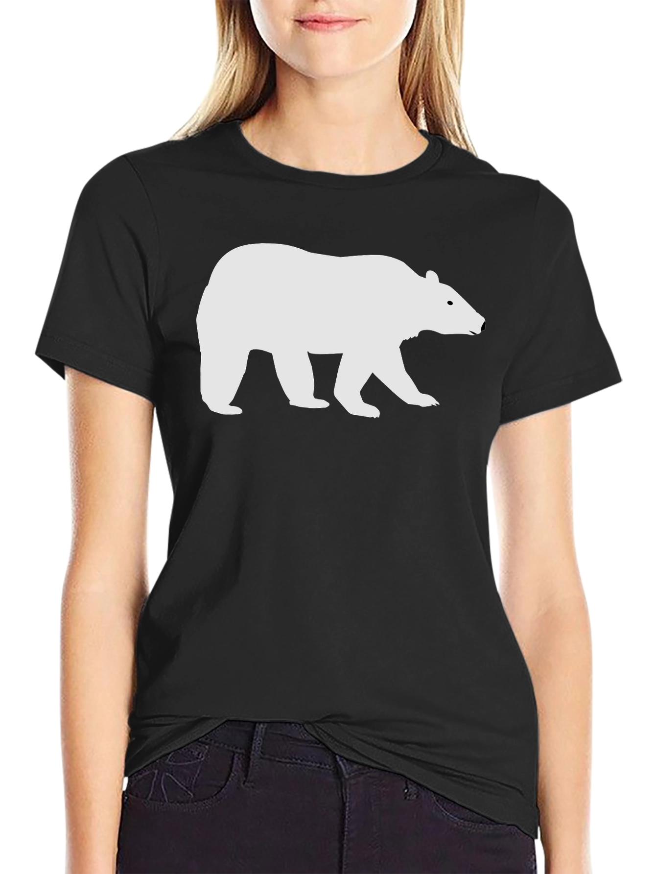 Bear Graphic Black T-Shirt