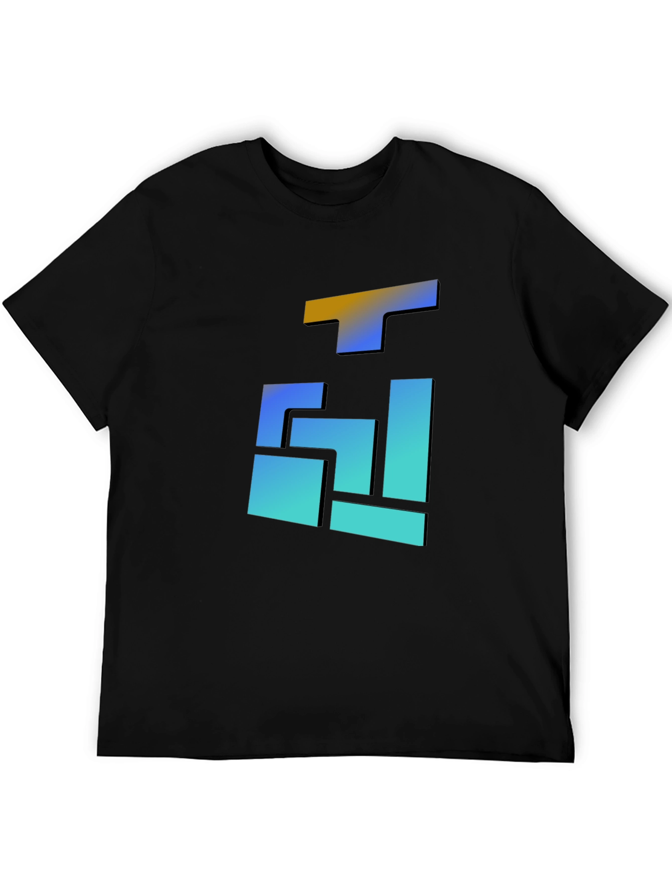 Abstract Gradient Block T-Shirt