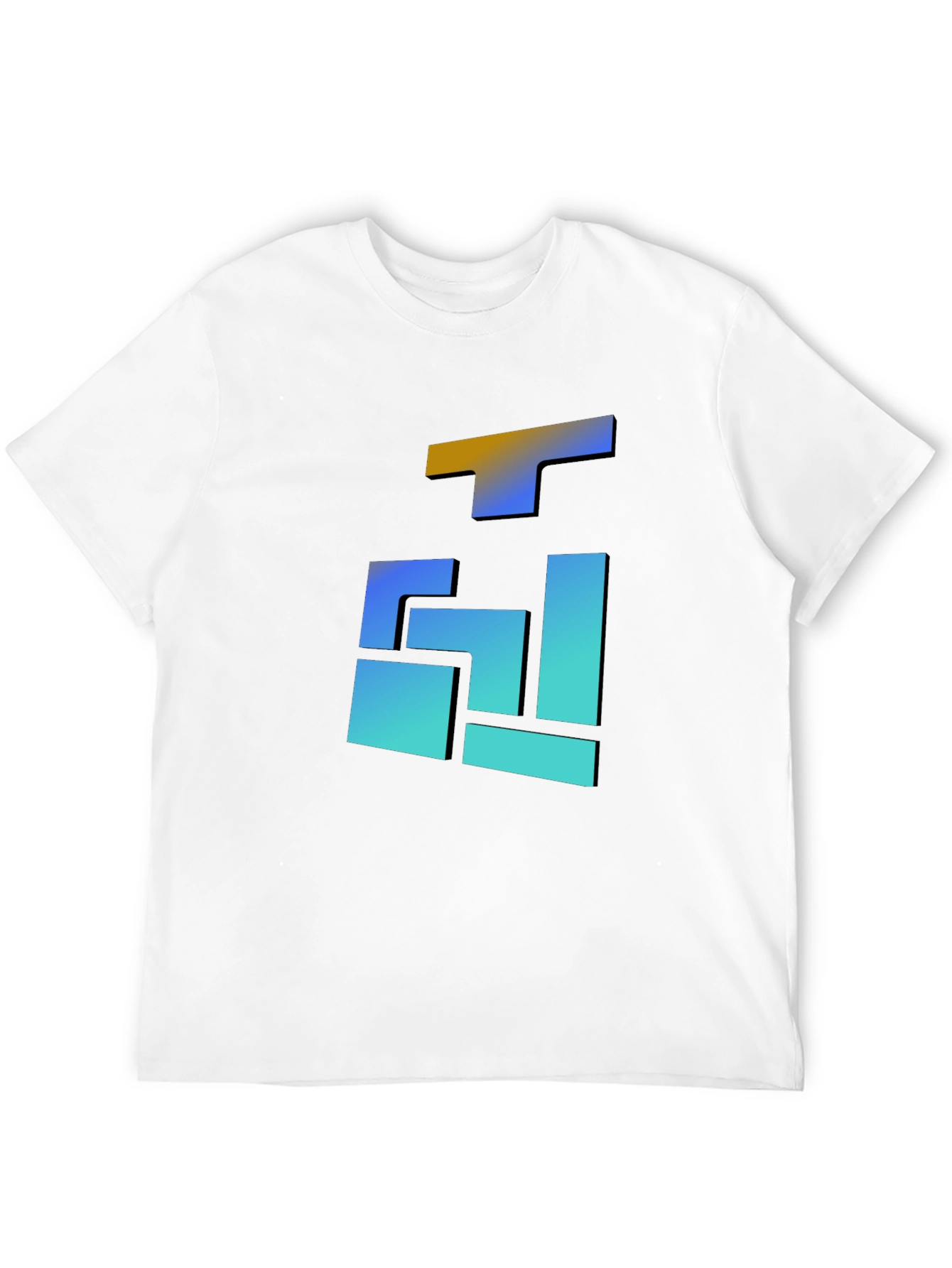 Abstract Gradient Block T-Shirt