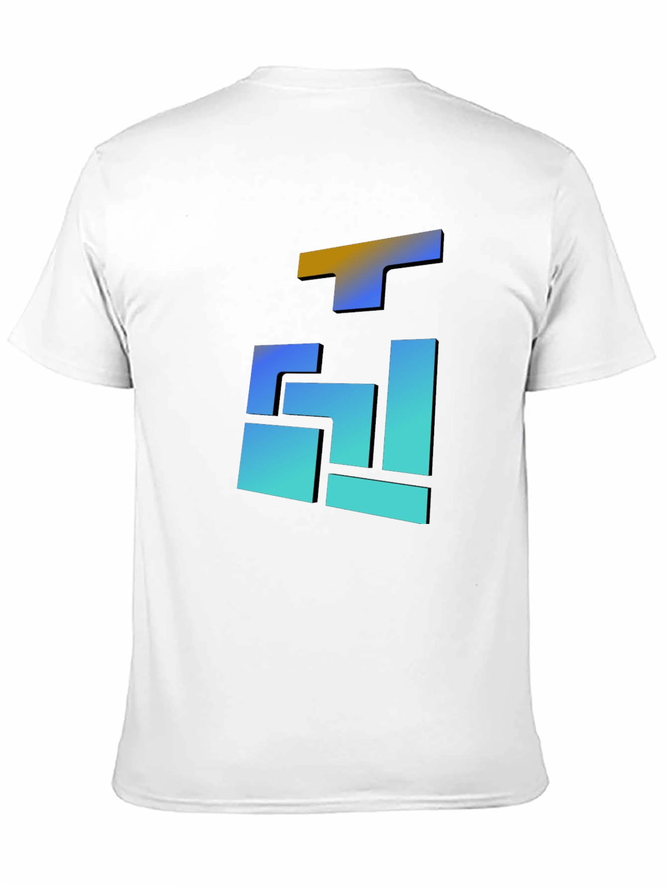 Abstract Gradient Block T-Shirt