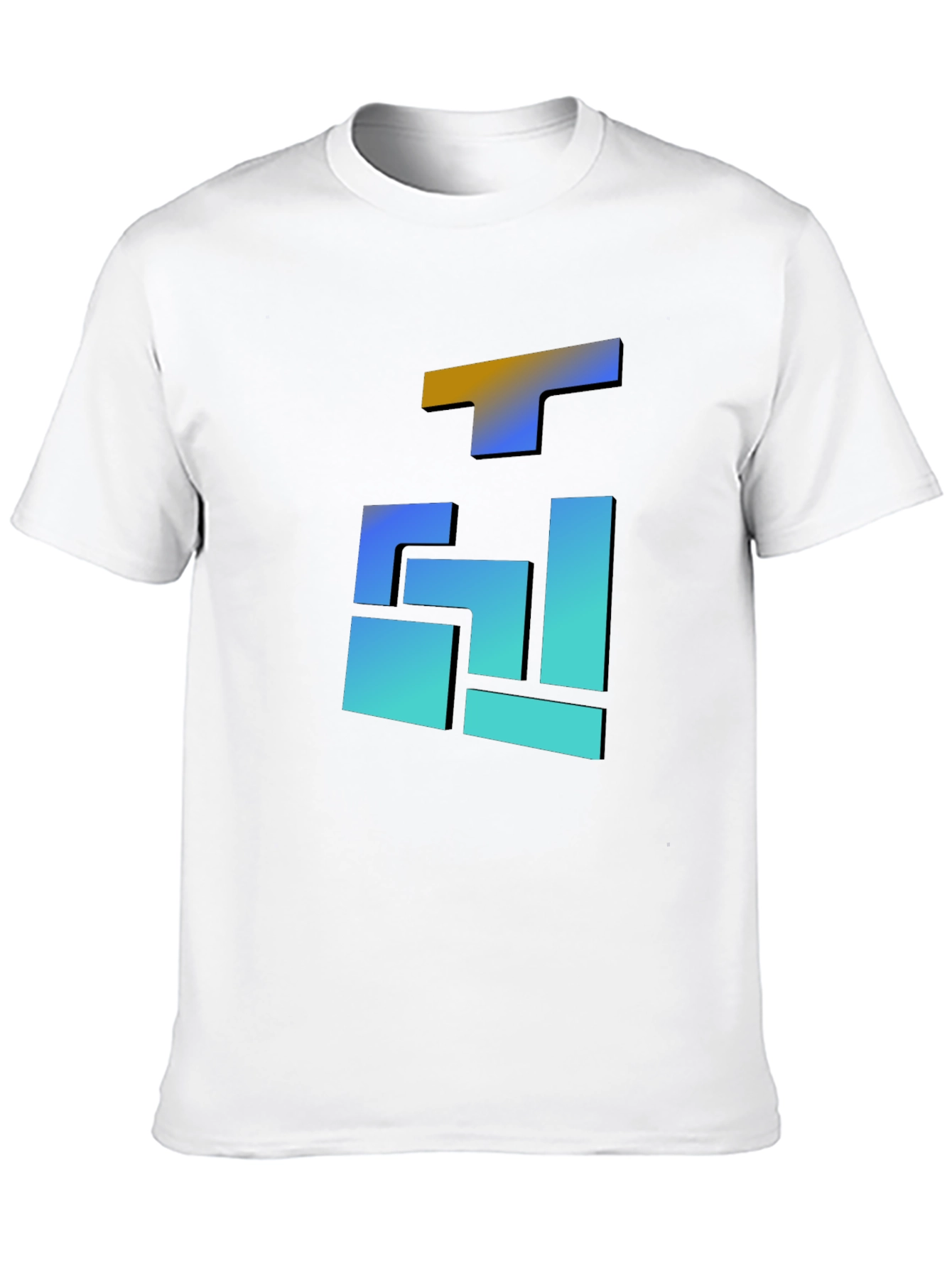 Abstract Gradient Block T-Shirt