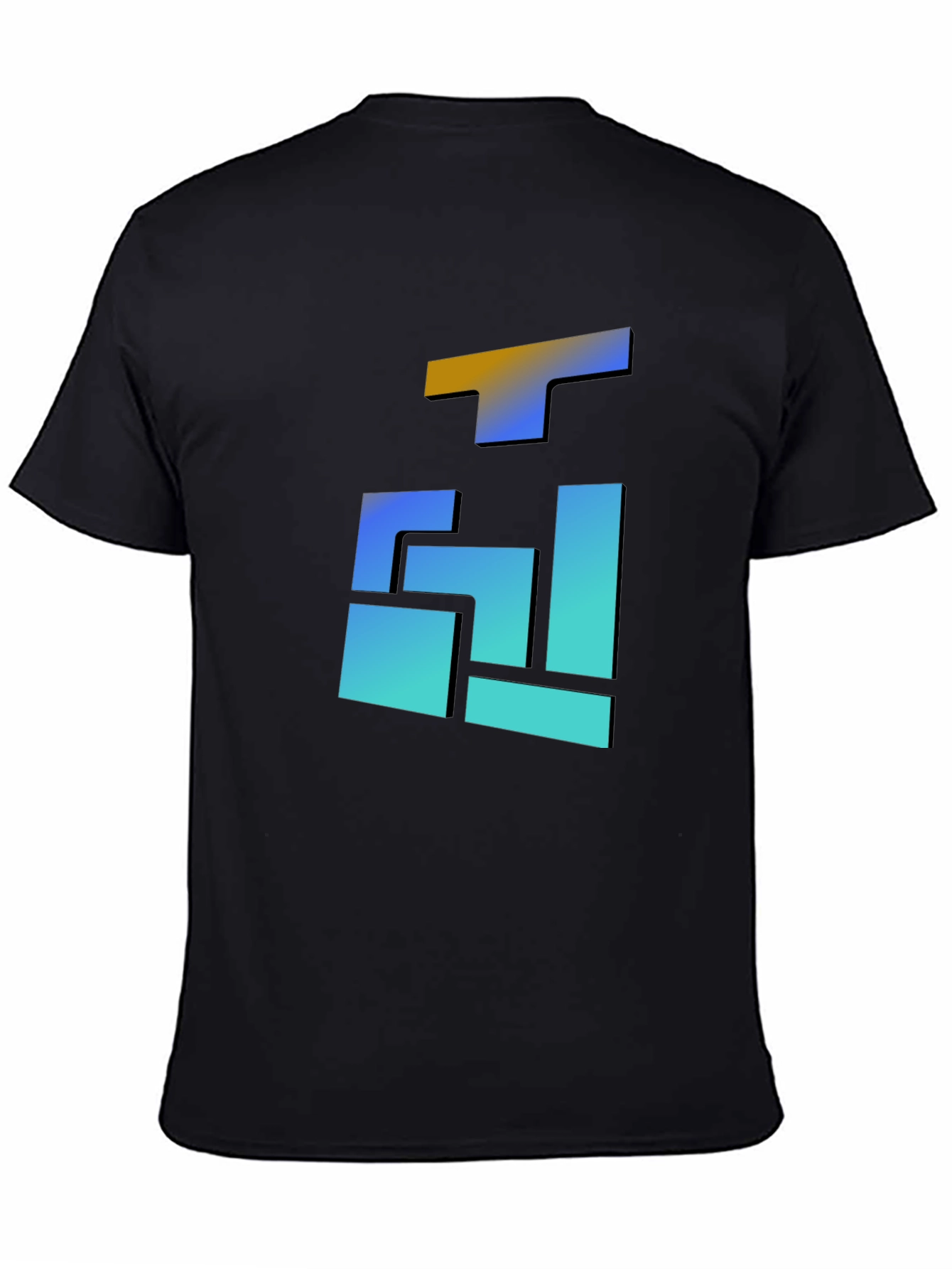 Abstract Gradient Block T-Shirt