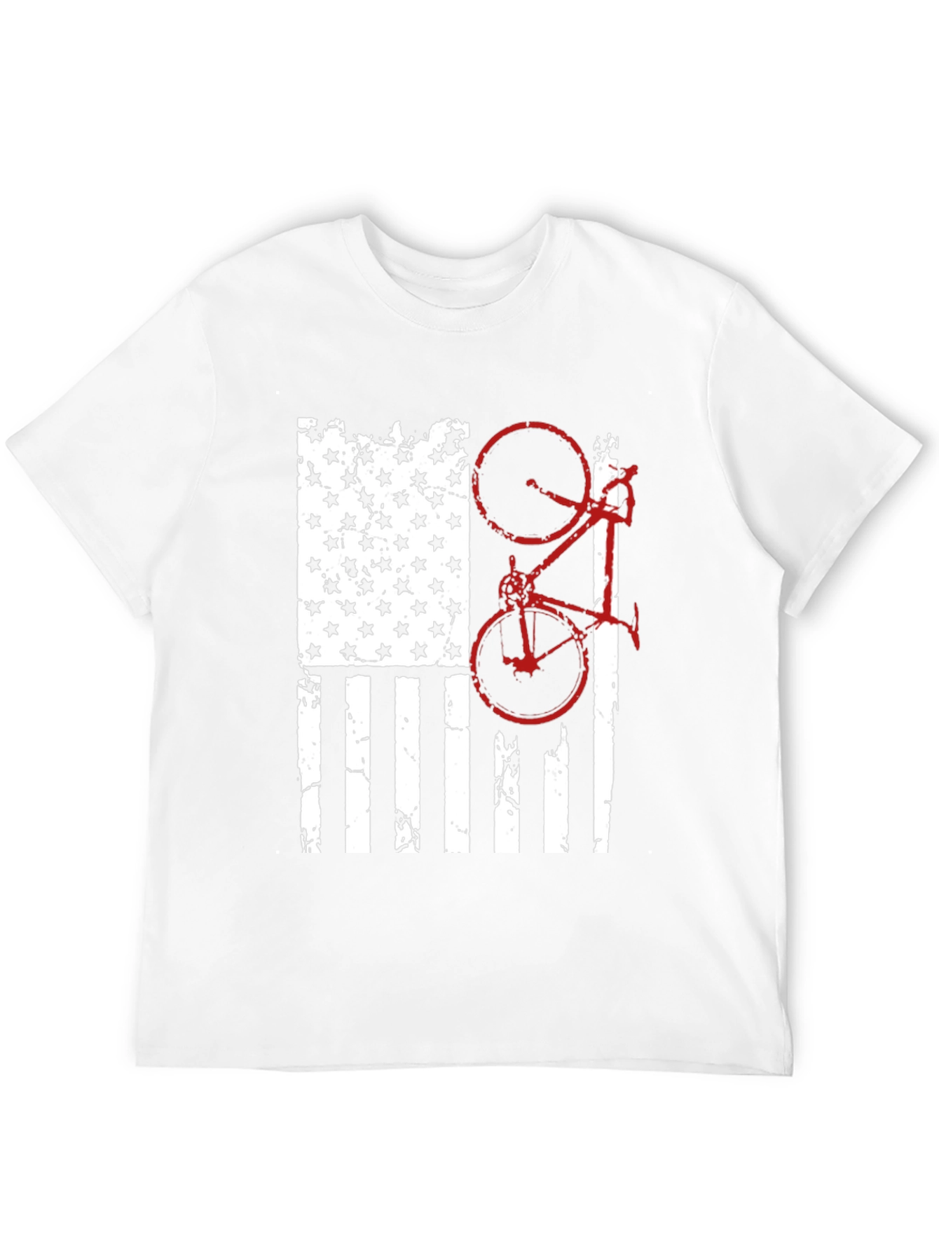 American Flag Bike Graphic Tee