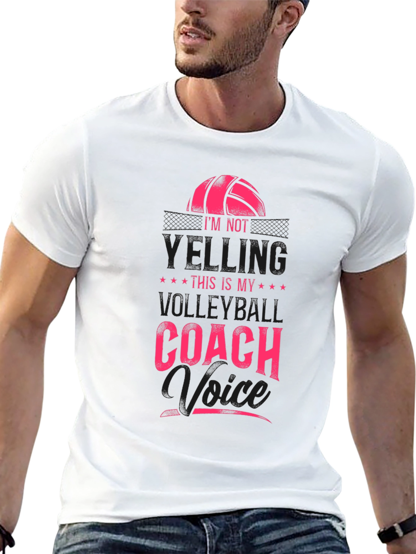 Volleyball Coach Voice Graphic Tee