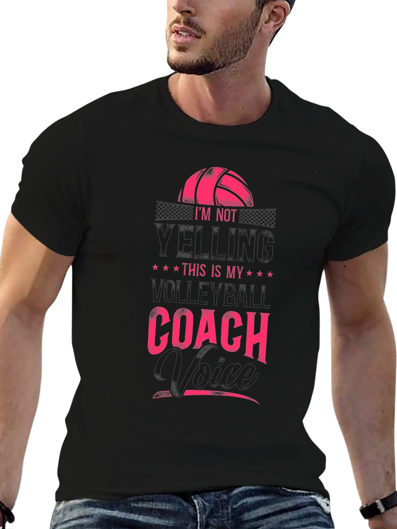 Volleyball Coach Voice Graphic Tee