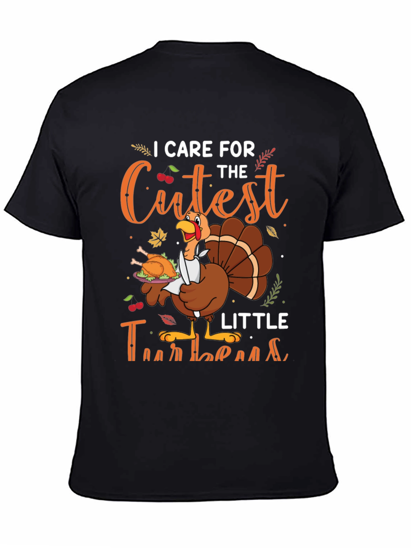 Thanksgiving Turkey Chef Graphic T-Shirt