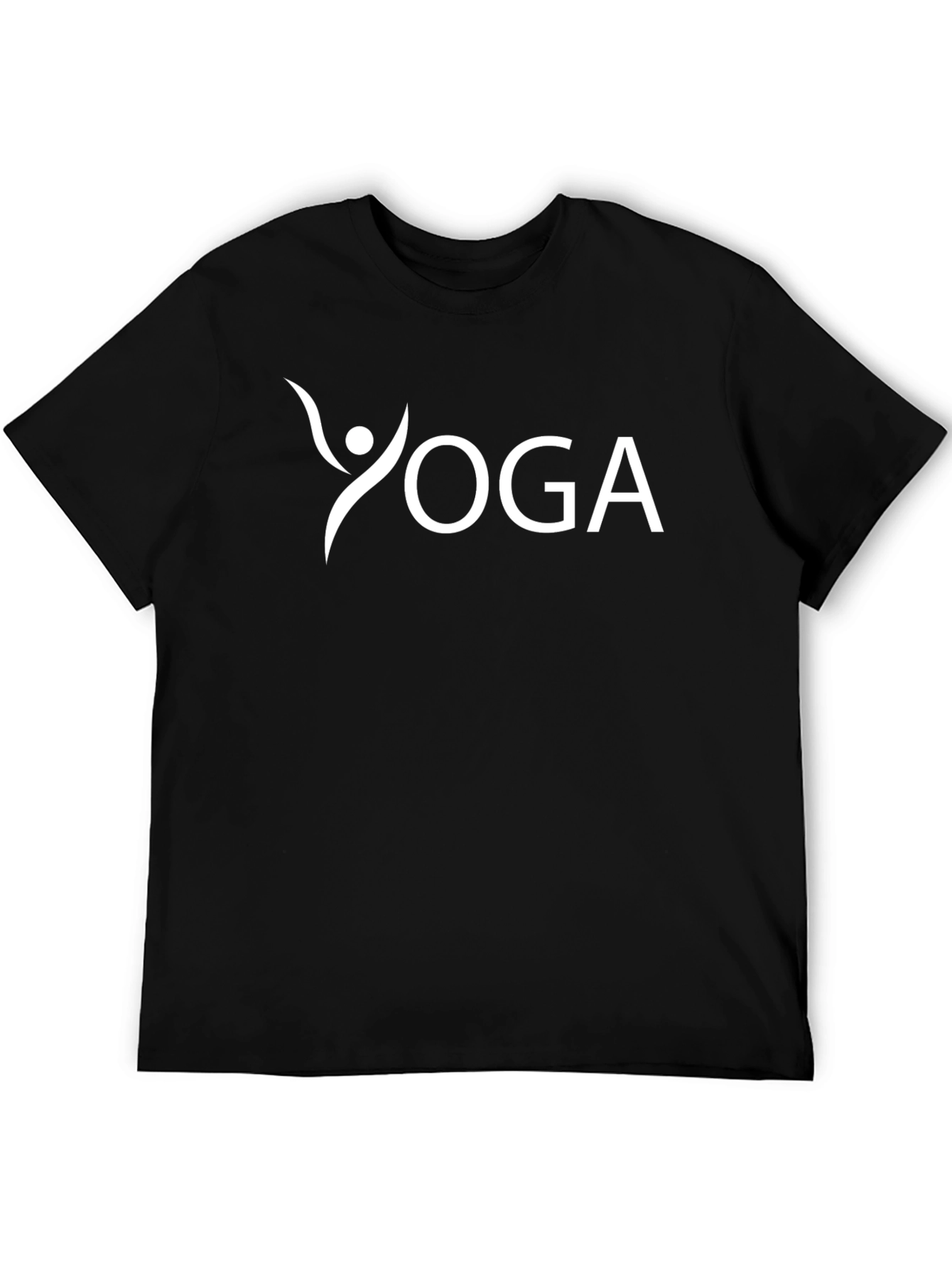 Yoga Graphic Tee - Black Cotton Blend