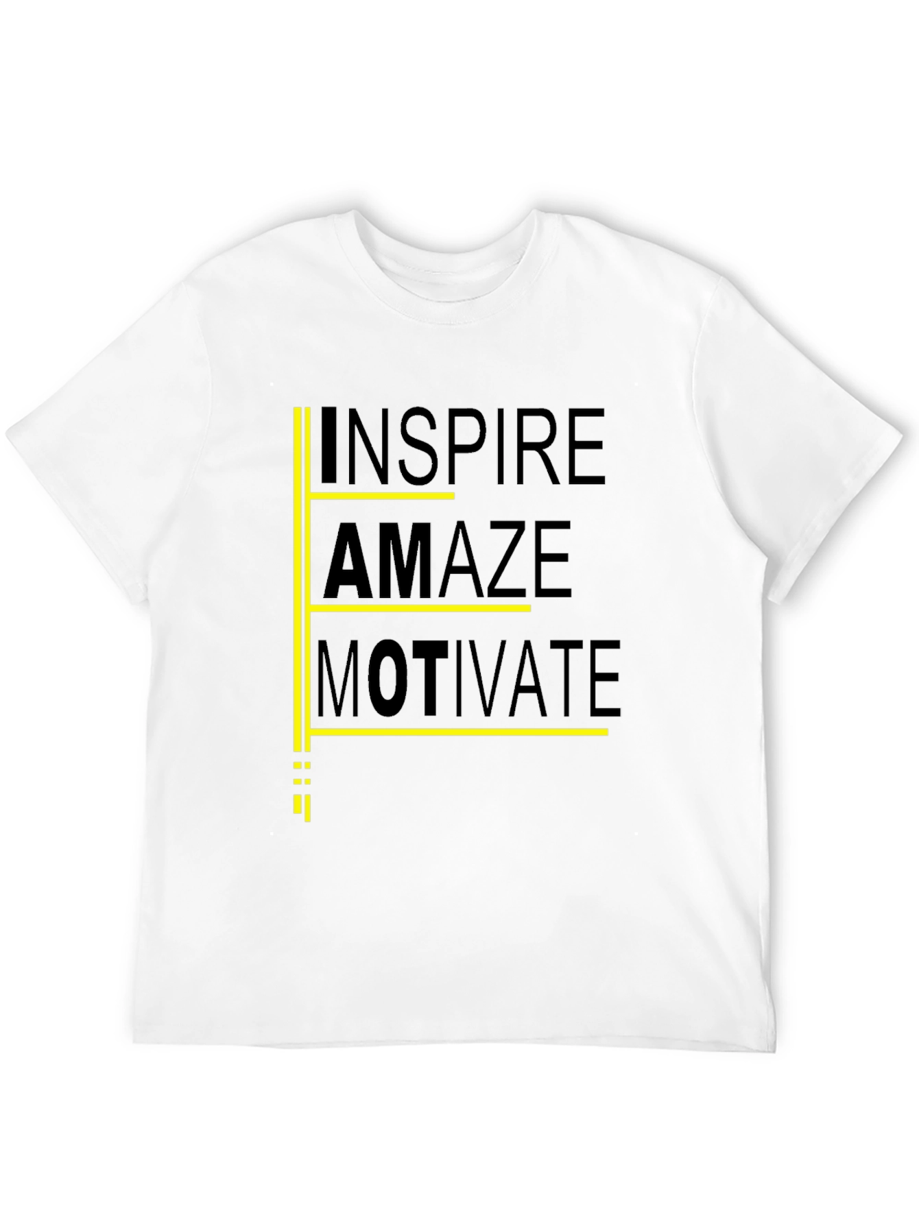 Inspire Amaze Motivate Black Graphic Tee