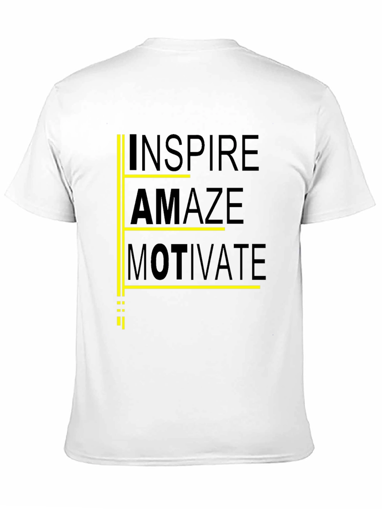 Inspire Amaze Motivate Black Graphic Tee