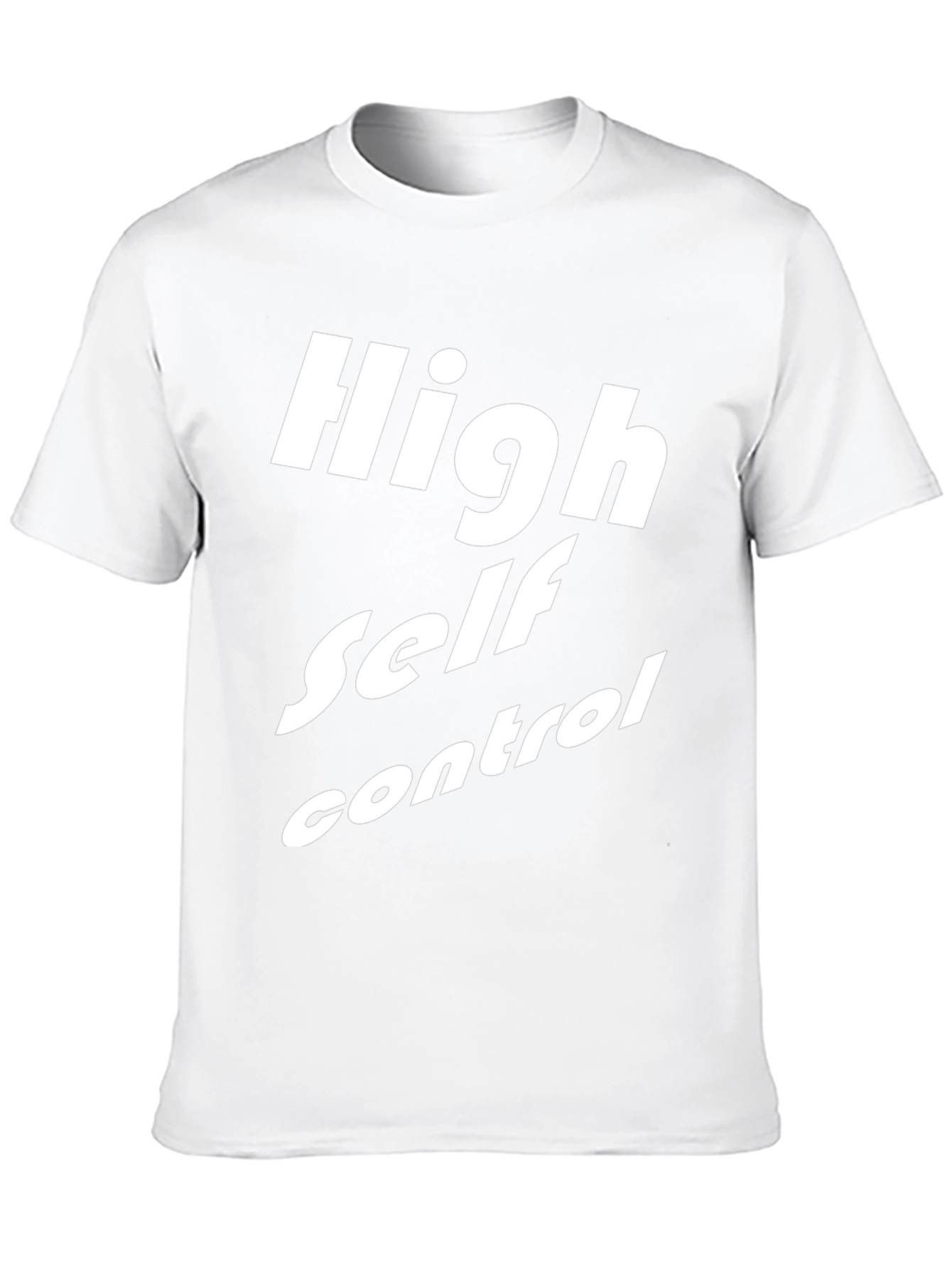 High Self Control T-Shirt - Black Graphic Tee