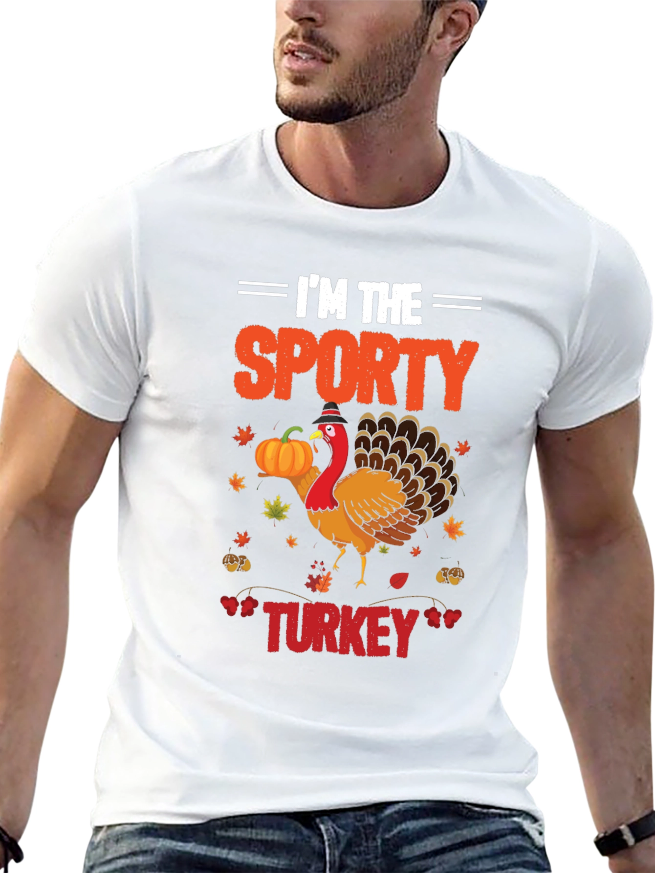 Im the Sporty Turkey Thanksgiving T-Shirt