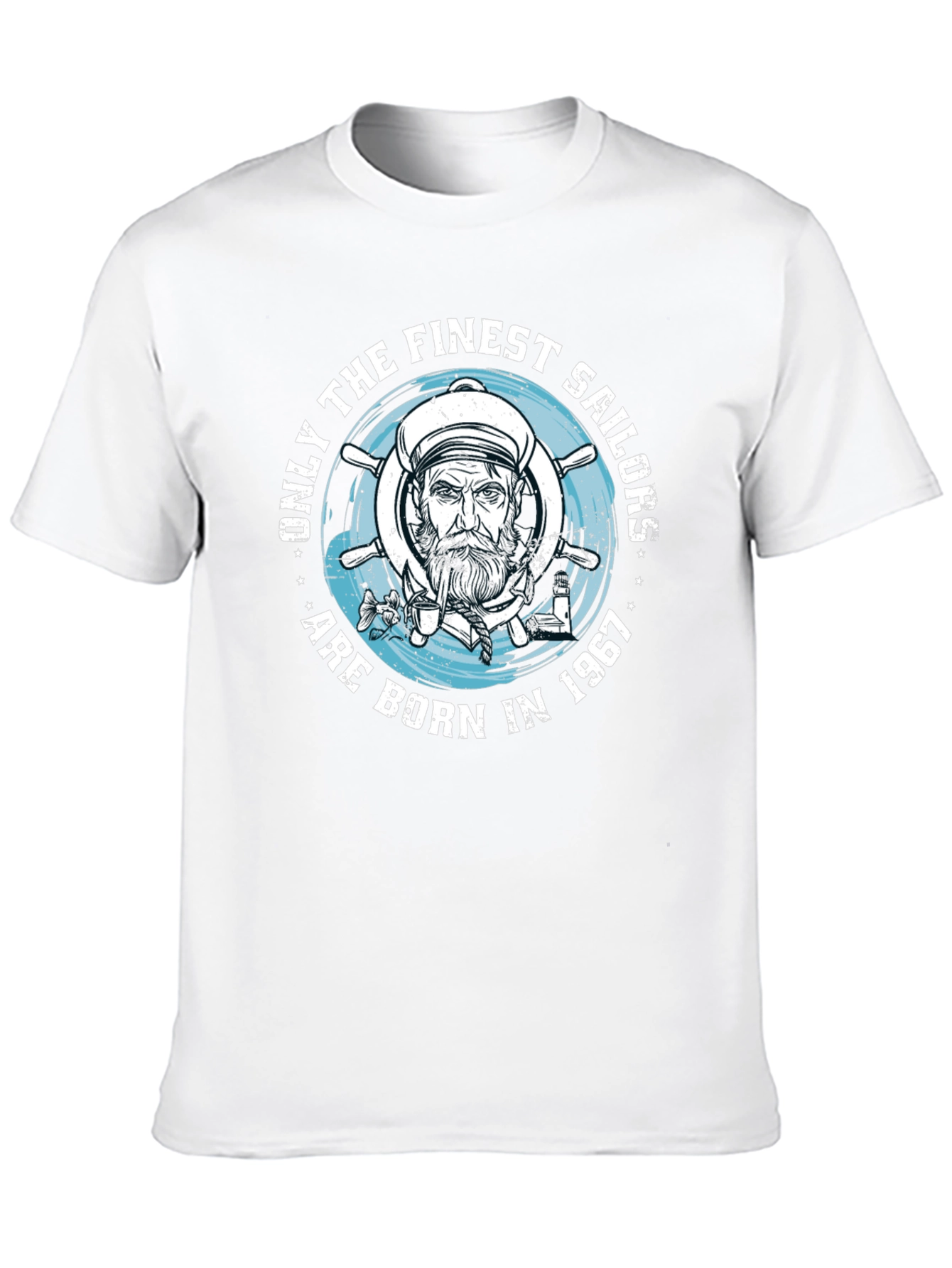 Finest Sailors Born in 1967 Black T-Shirt